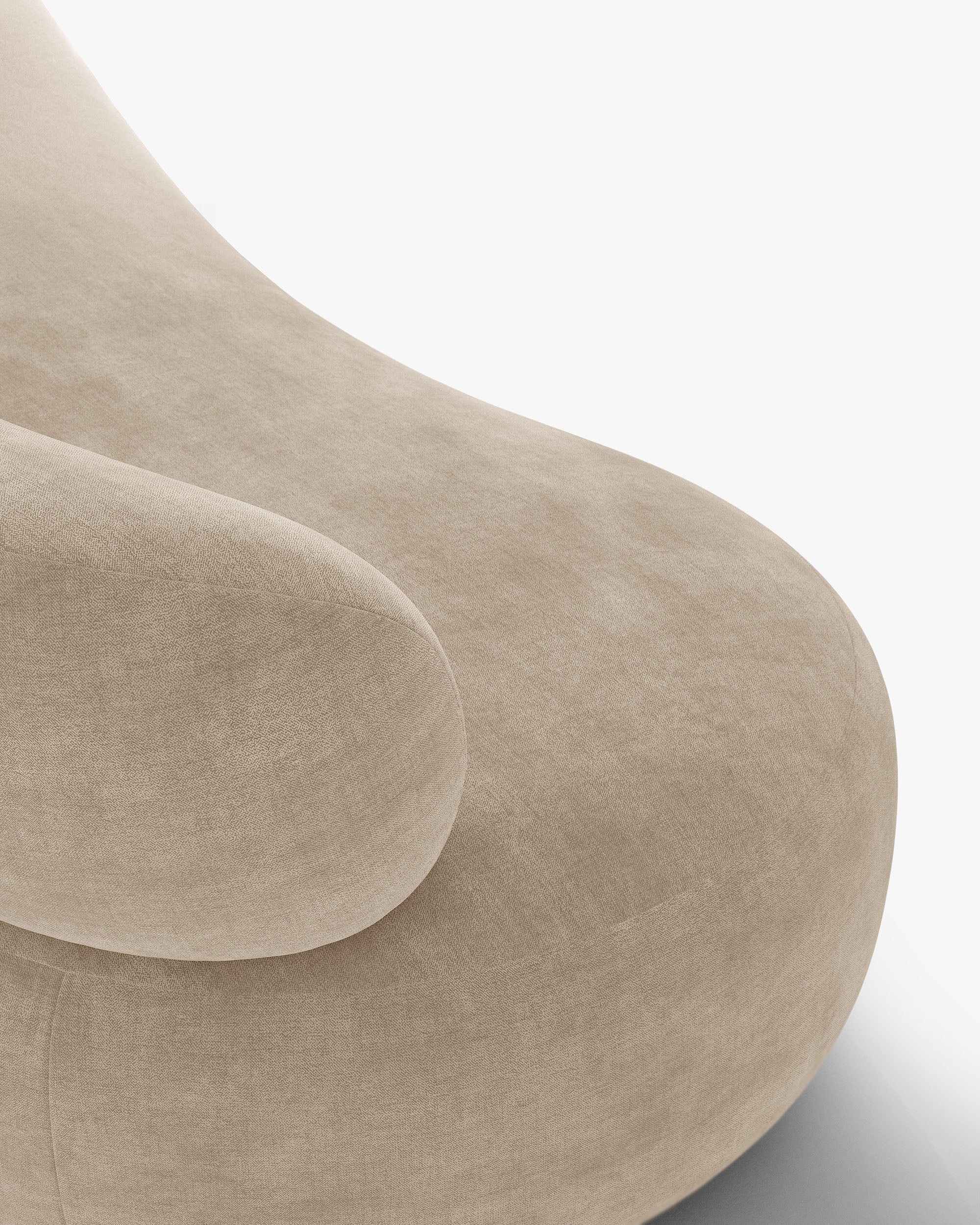 Sofa pre 3 osoby AURA béžový šenil