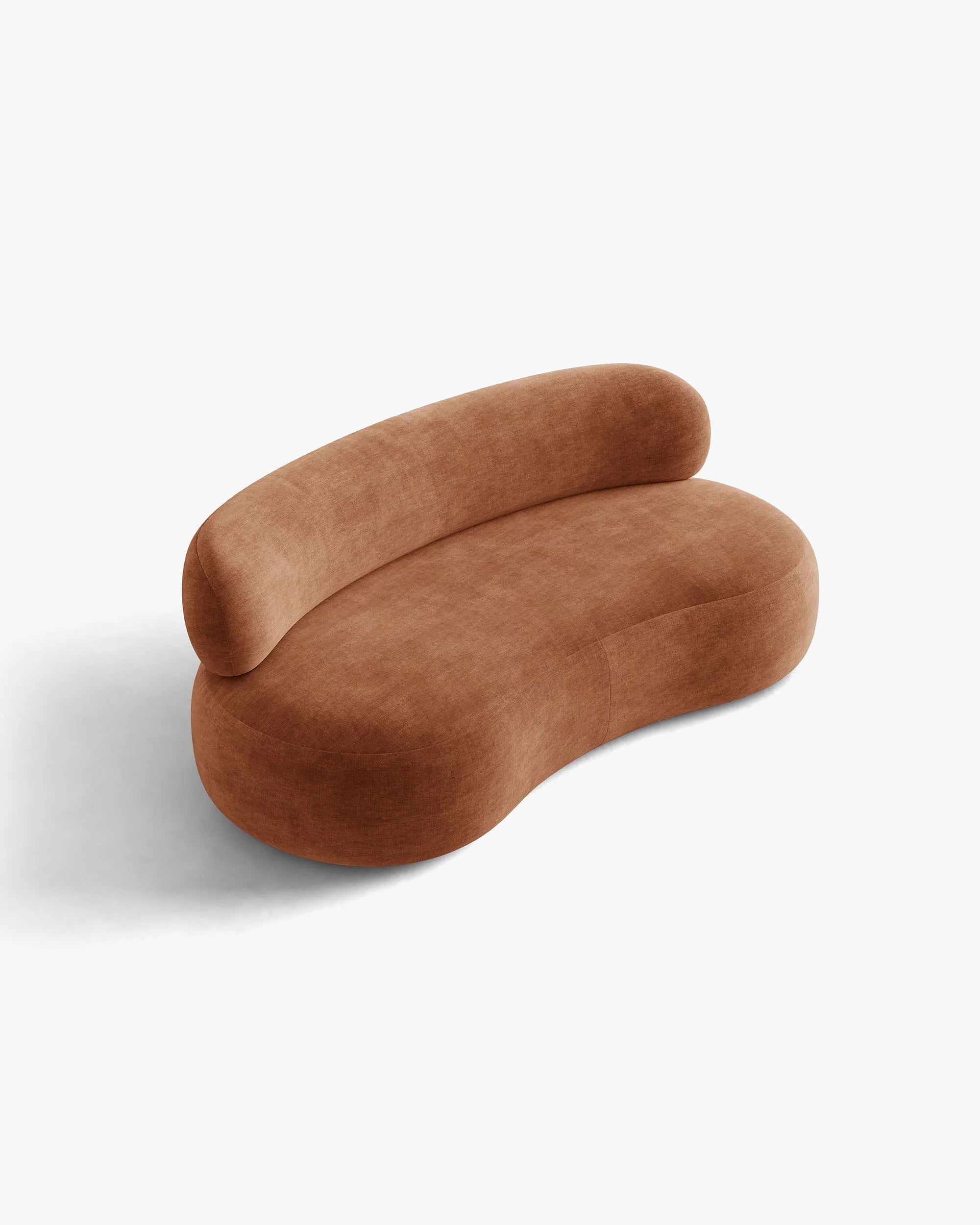 Sofa 3-osobová AURA tehlovočervený šenil