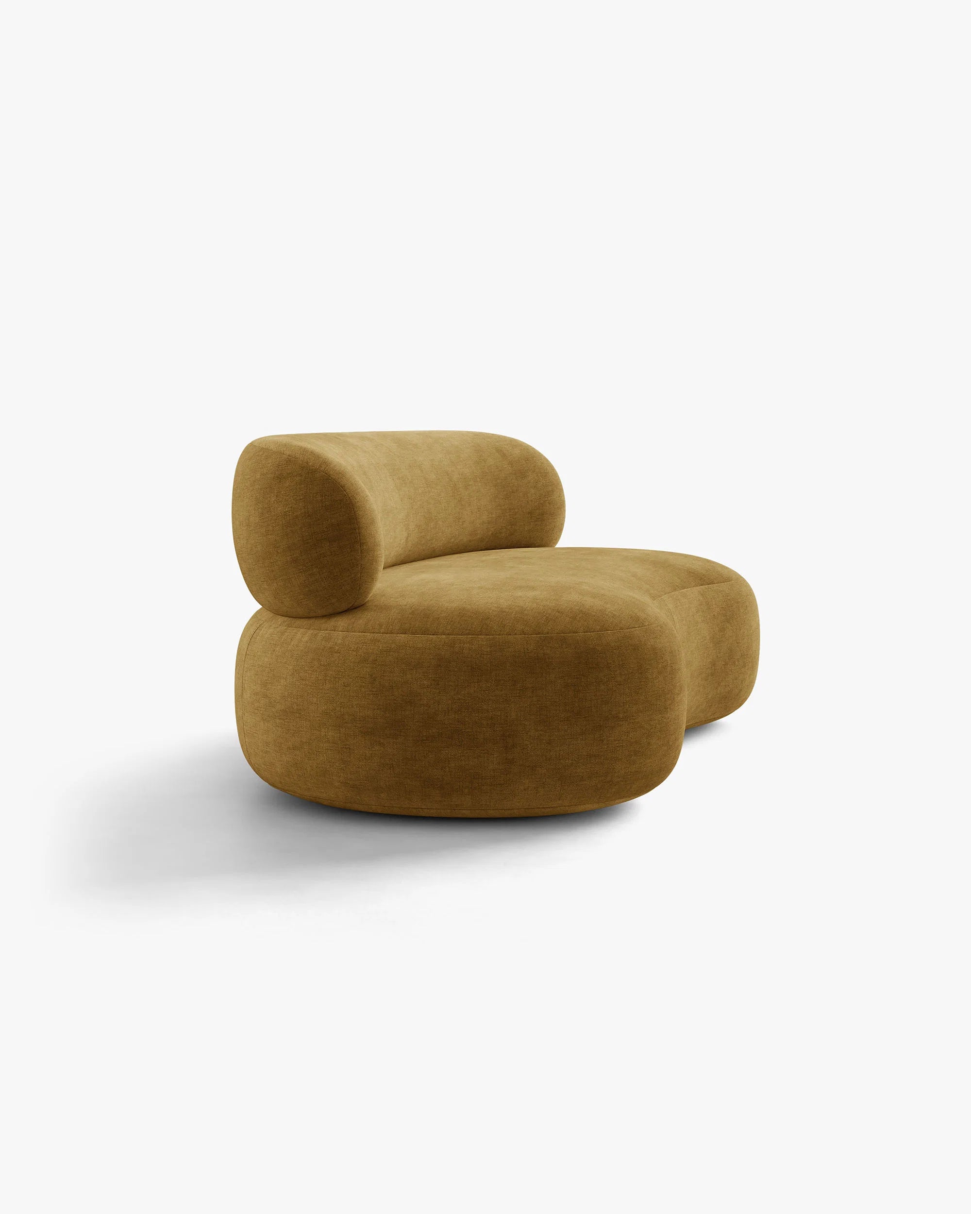 Sofa pre 3 osoby AURA v horčicovom šenile