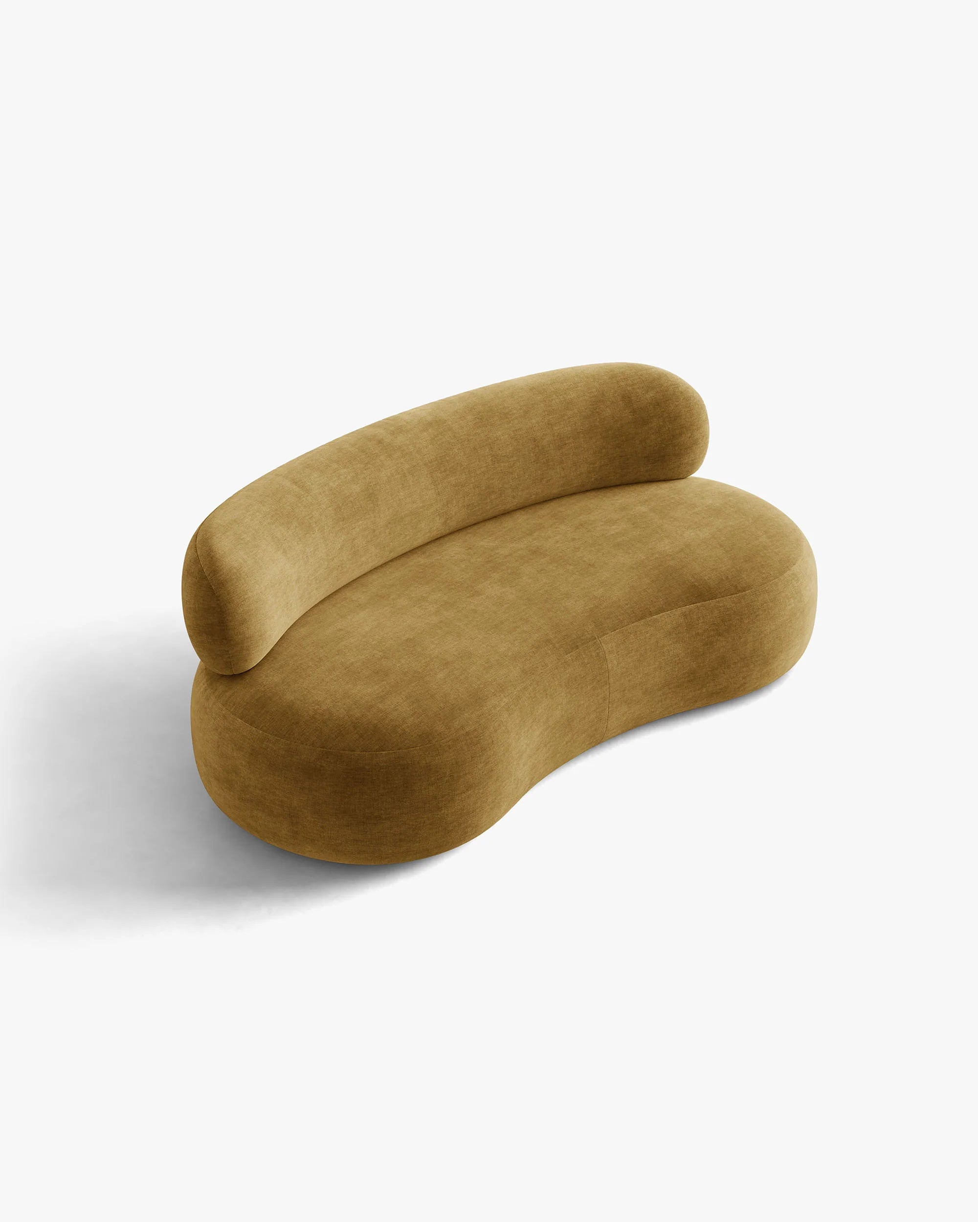 Sofa pre 3 osoby AURA v horčicovom šenile
