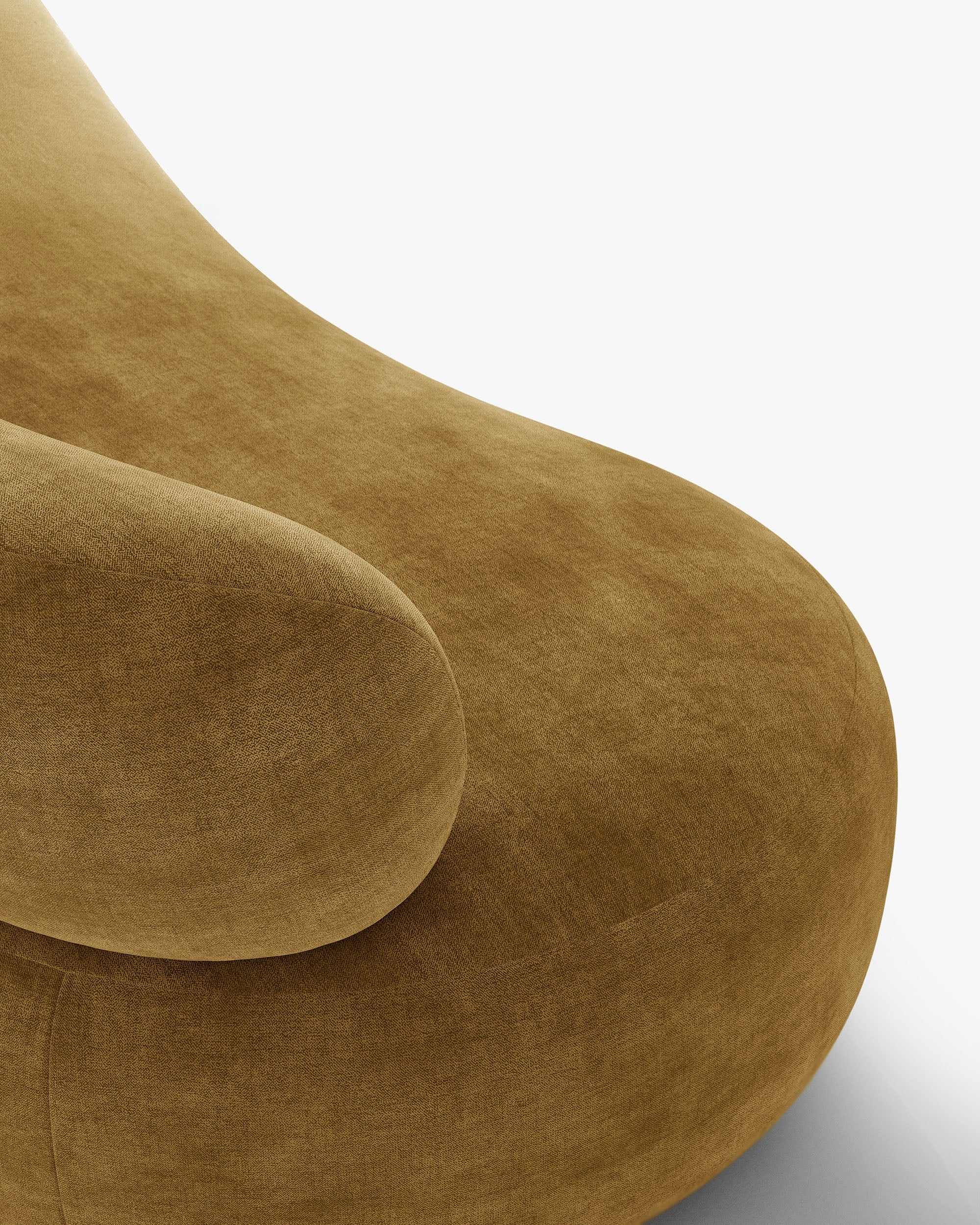 Sofa pre 3 osoby AURA v horčicovom šenile