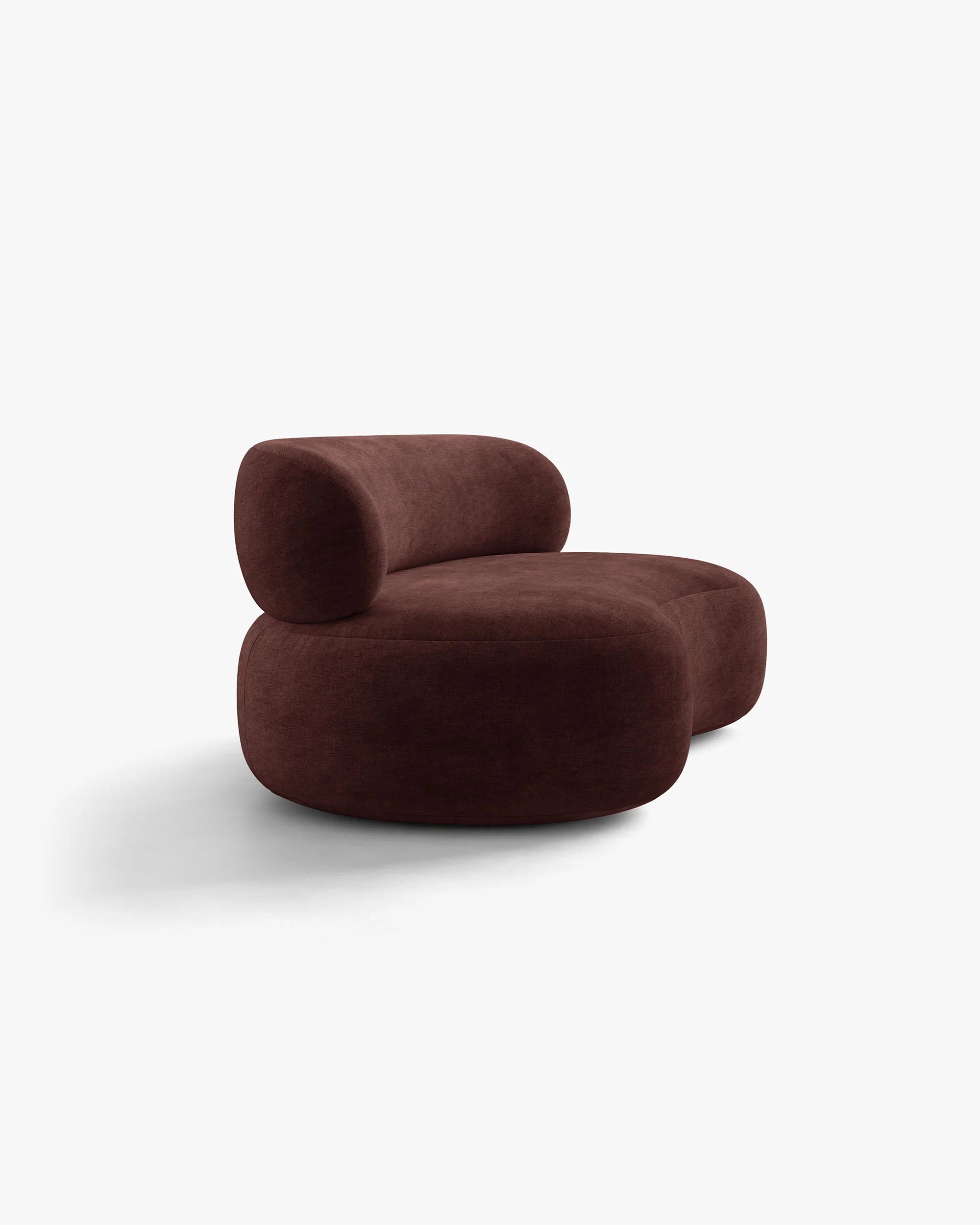 Sofa 3-osobová AURA, čerešňový šenil