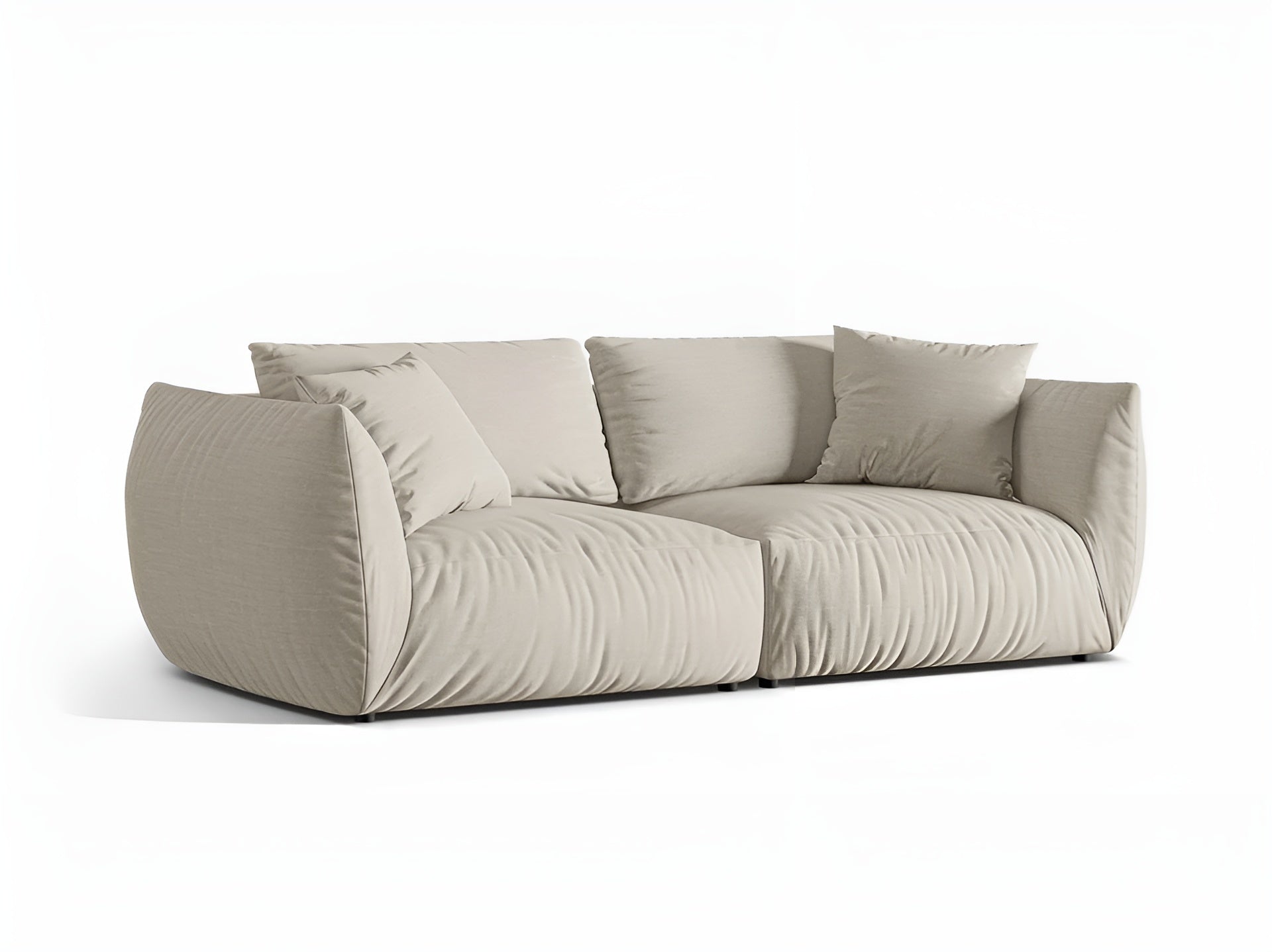 Pohovka pre 4 osoby CHRIS krémový szenil