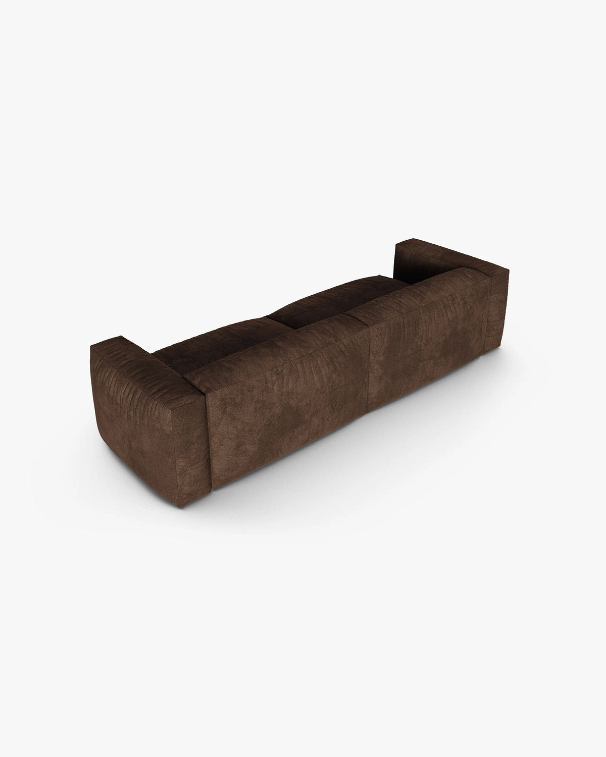 Sofa zamatová 4-osobová MARTINA XL čokoládový