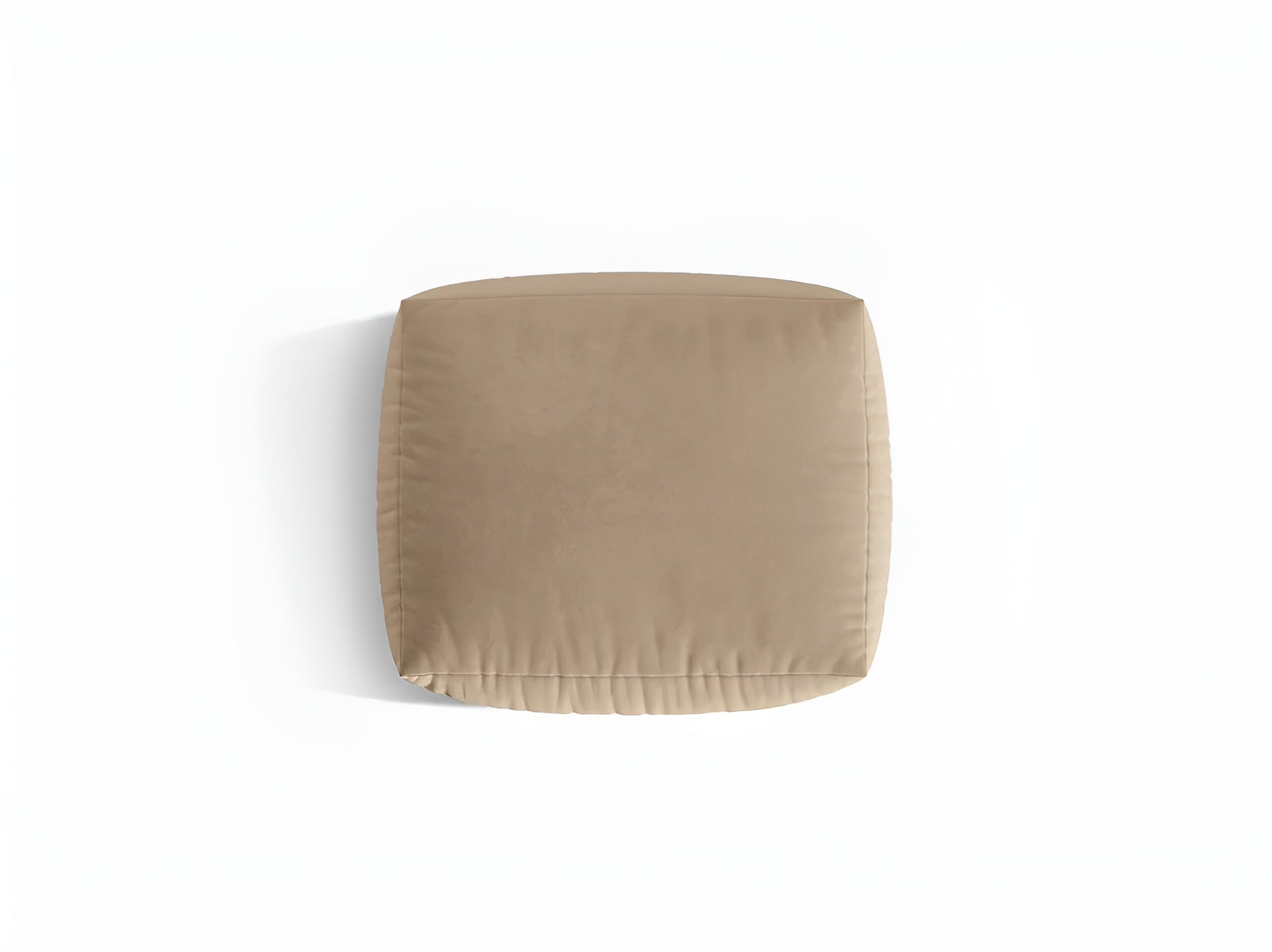 CHRIS sandy velvet pouf