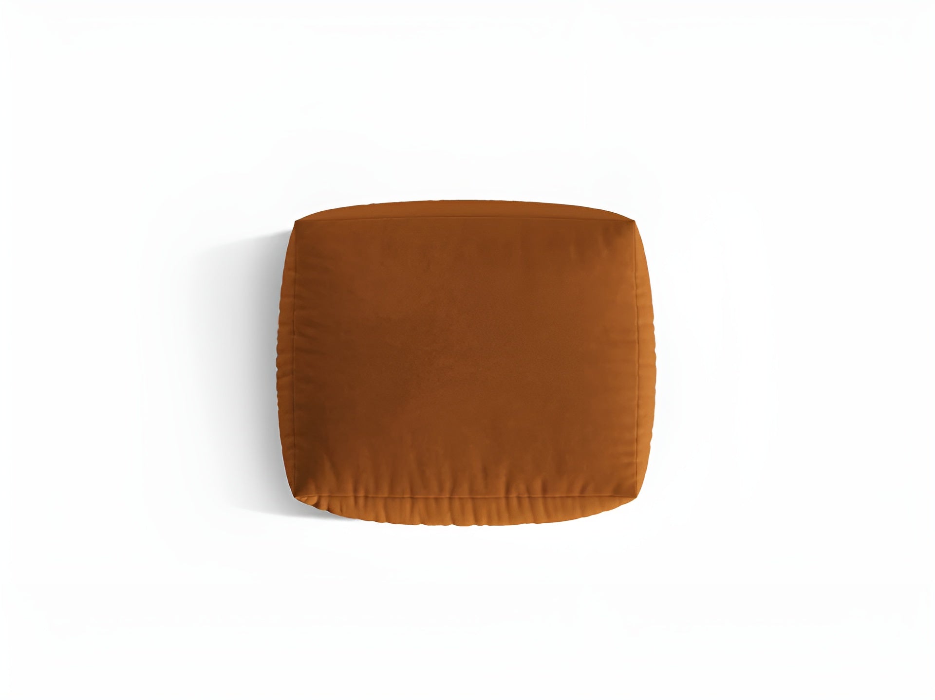 Puf zamatový CHRIS terakota