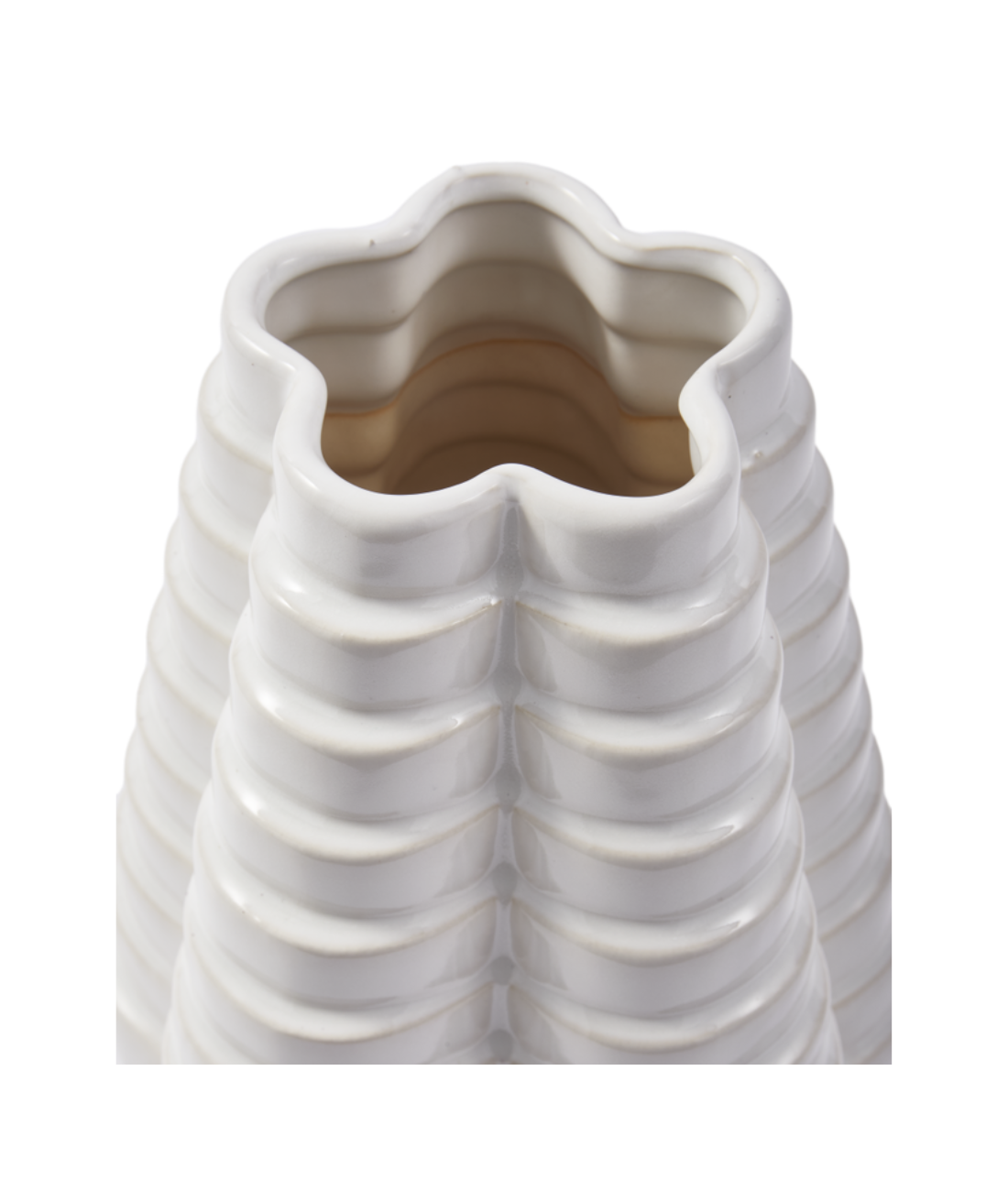 Váza MILLE-FEUILLE biela