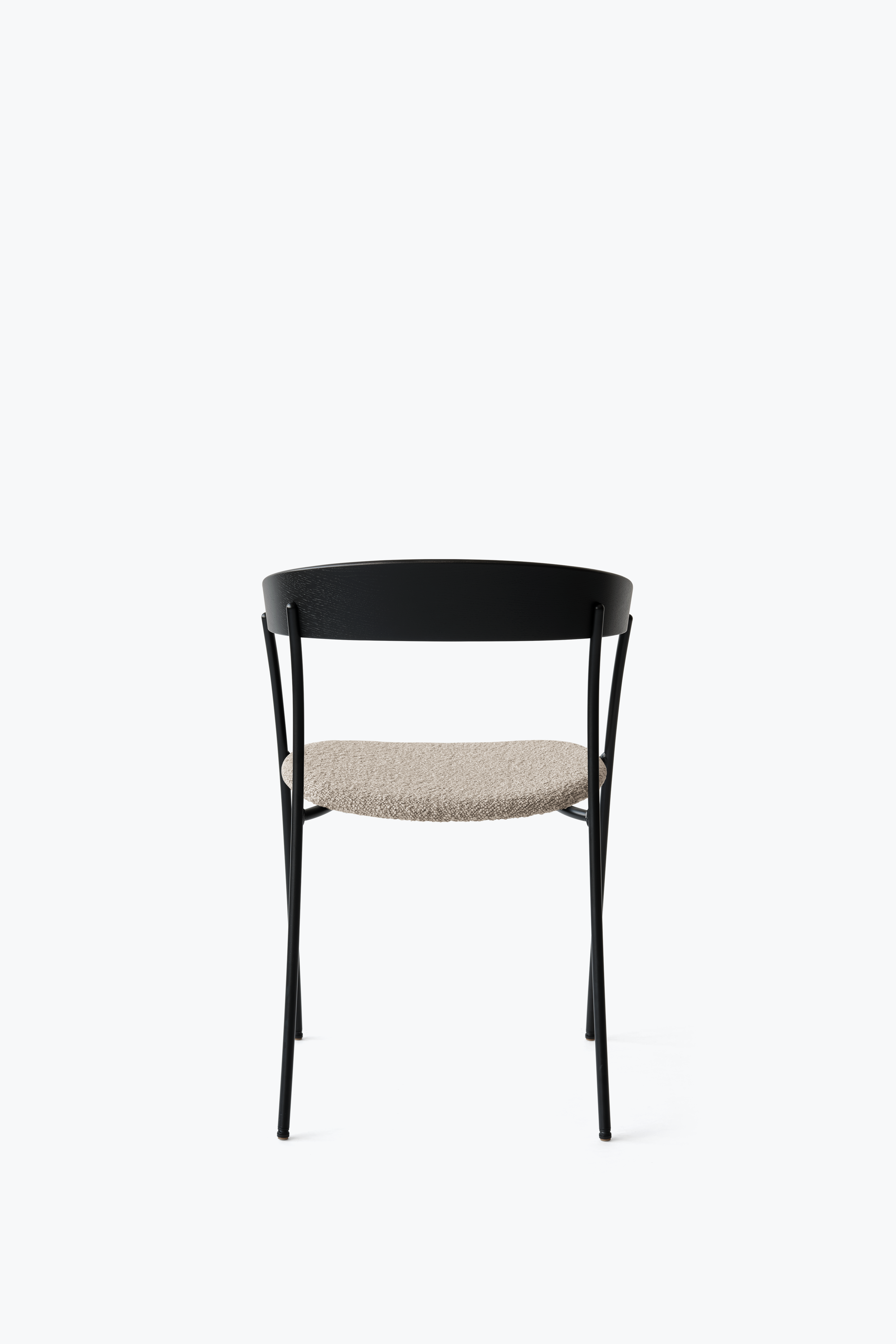 Chair with armrests Missing Upholstered with black ash veneer