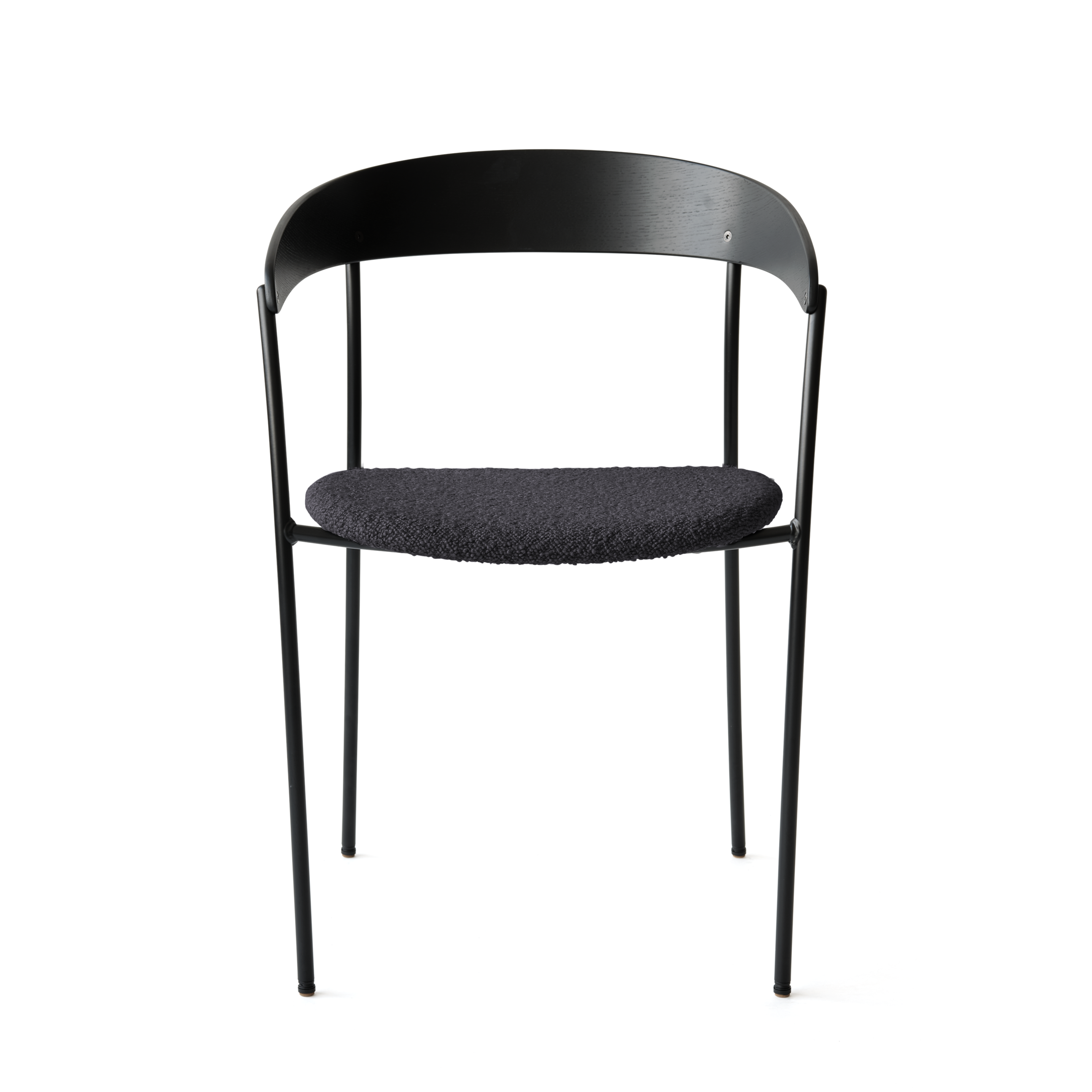 Chair with armrests Missing Upholstered with black ash veneer
