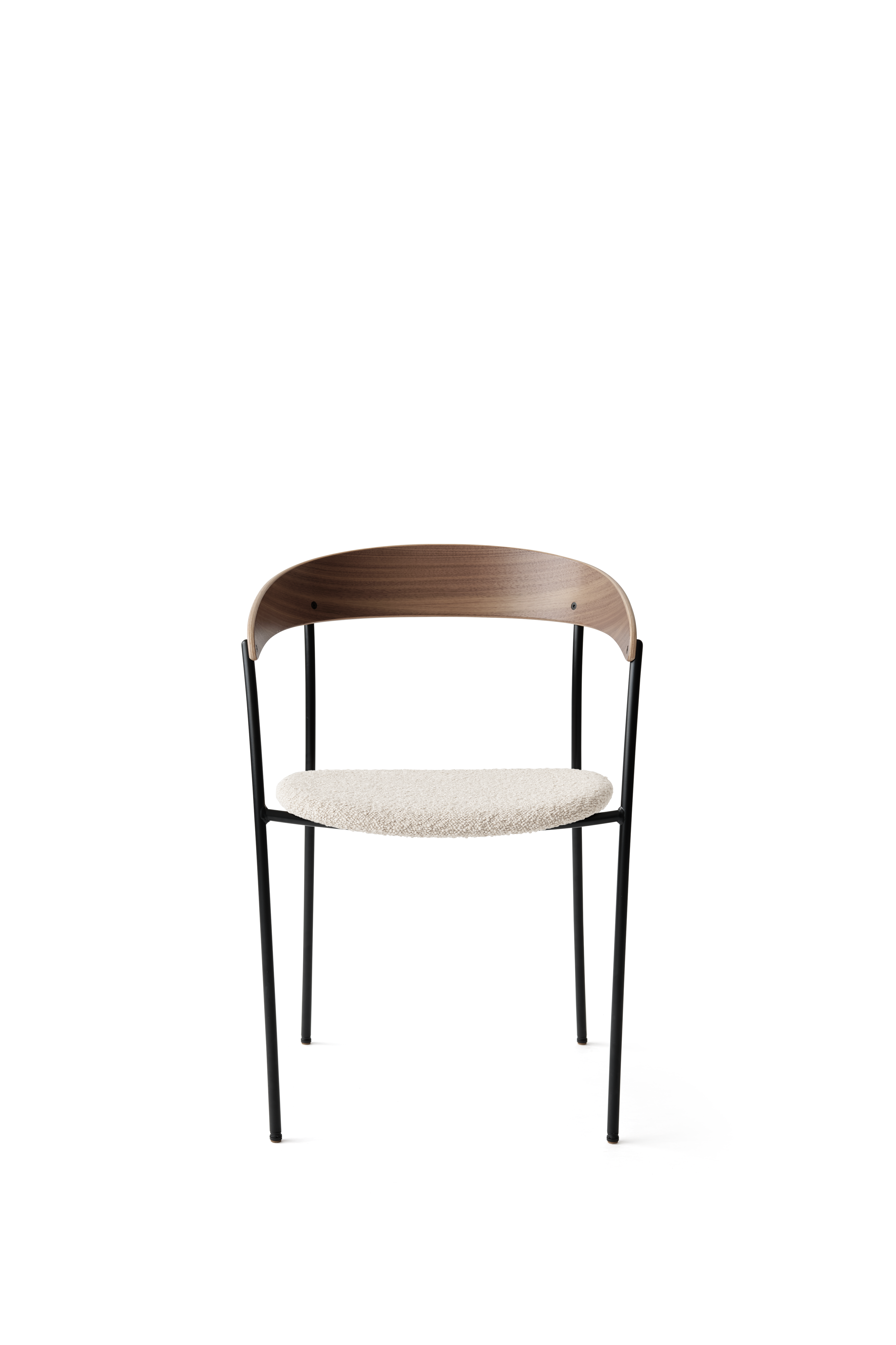 Chair with armrests Missing Upholstered with nut veneer