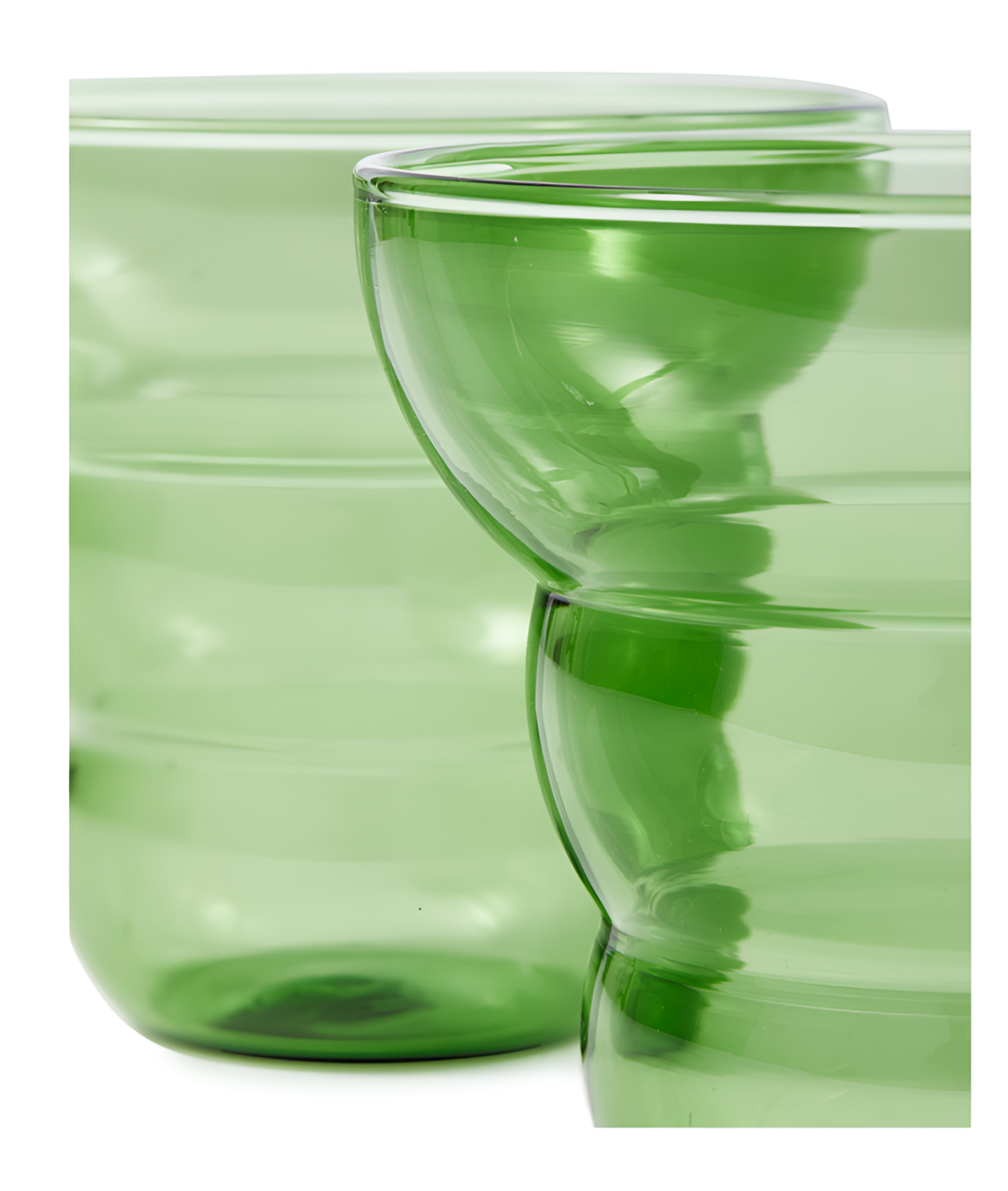 Súprava hrnčekov MIZU KIRI tmavozelená