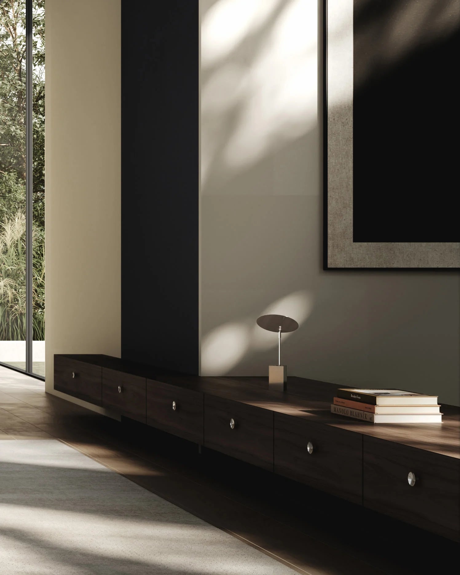 Reflect chrome table lamp