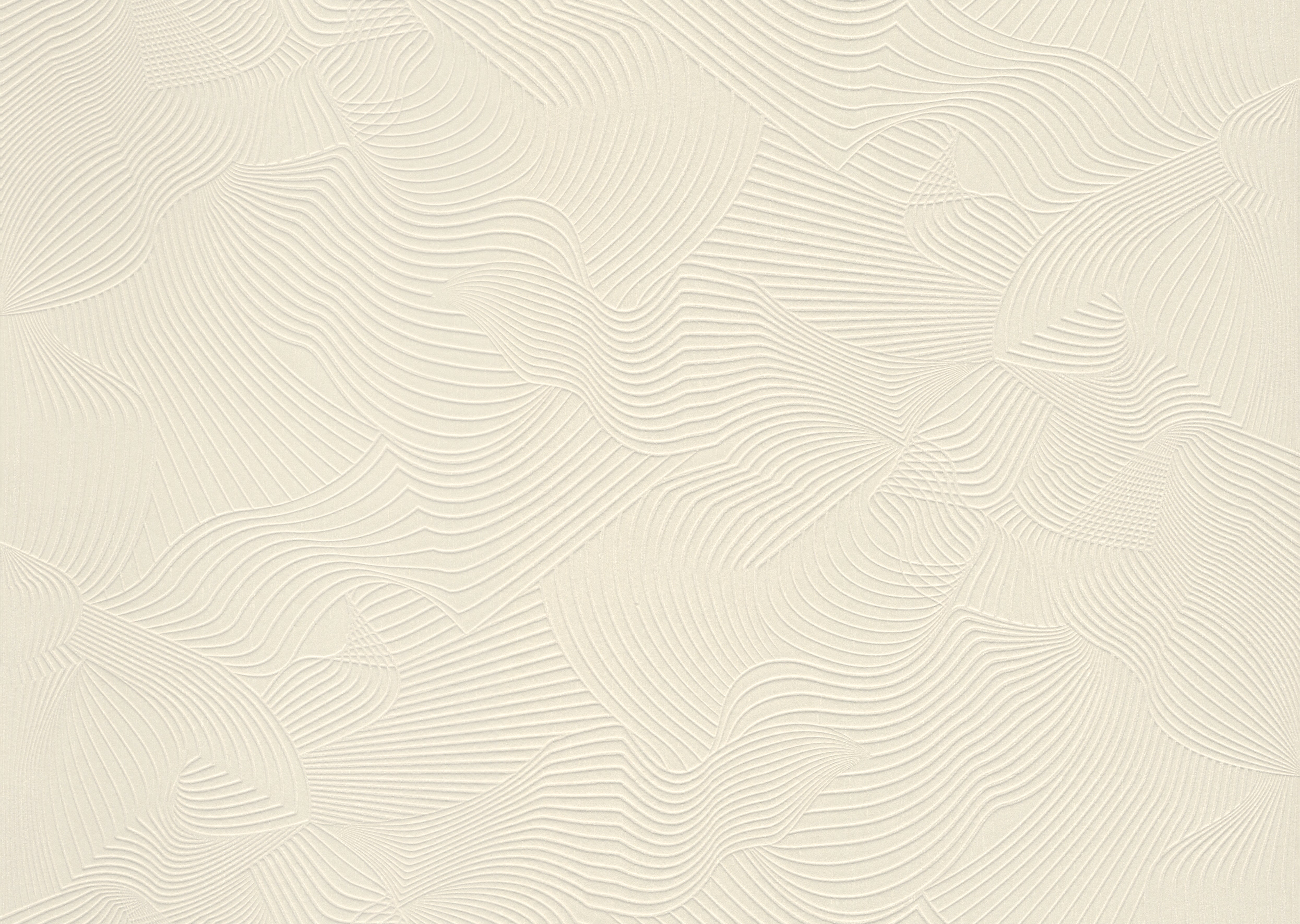 Textilná tapeta s abstraktným vzorom s efektom mory TECHNO BEE krémová biela