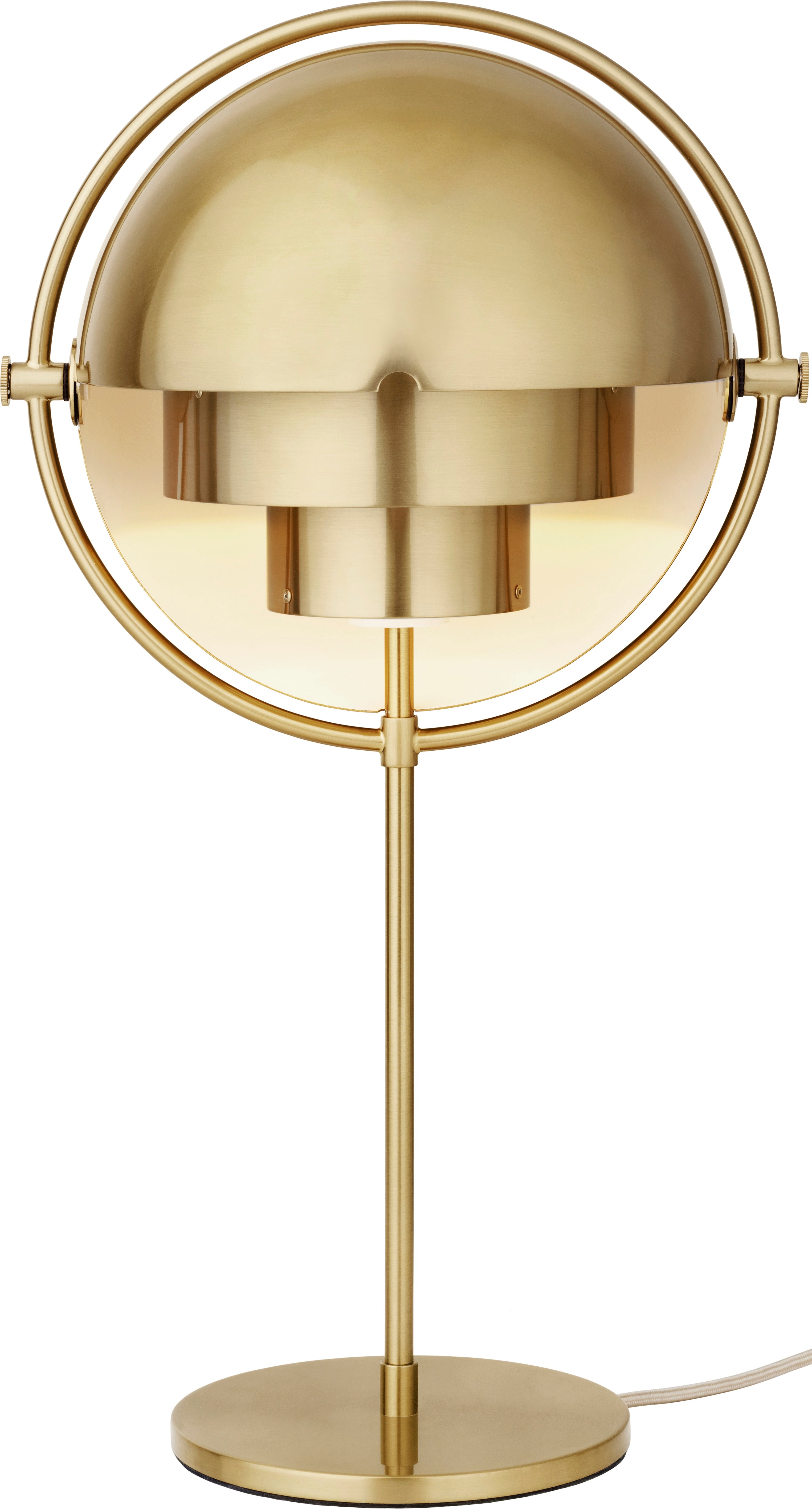 Stolná lampa MULTI-LITE mosadzná