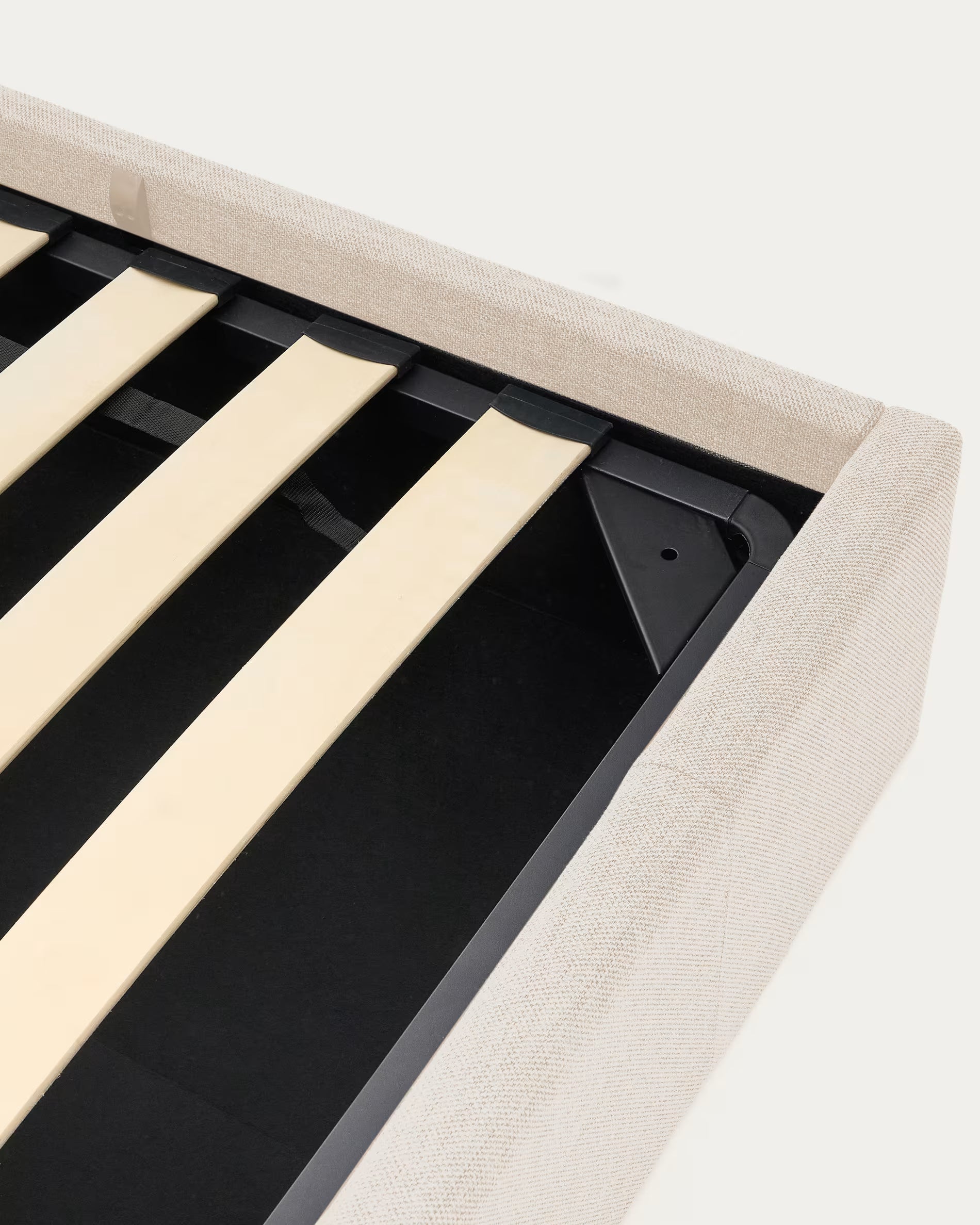 NAHIRI Beige Bed with Storage