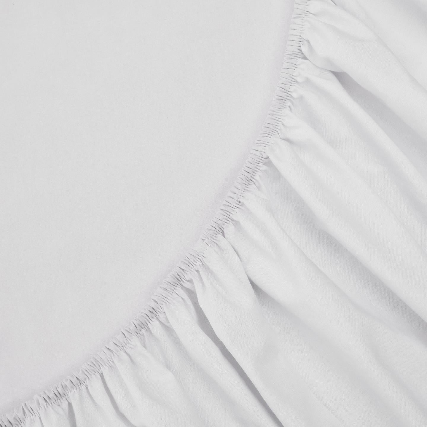 Prześcieradło TEIA biała bawełna perkalowa La Forma    Eye on Design