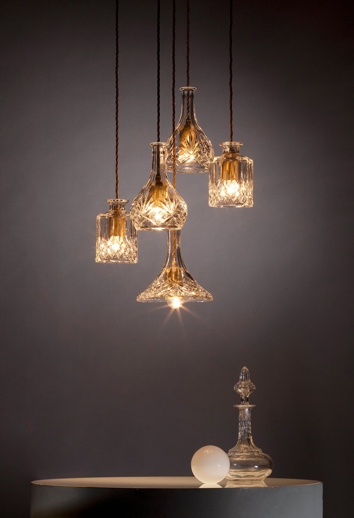 Lusterko BELL DECANTERLIGHT z krištáľového skla