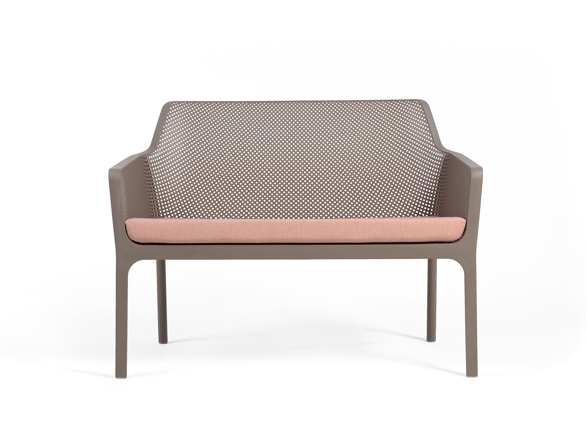 NET taupe outdoor bench