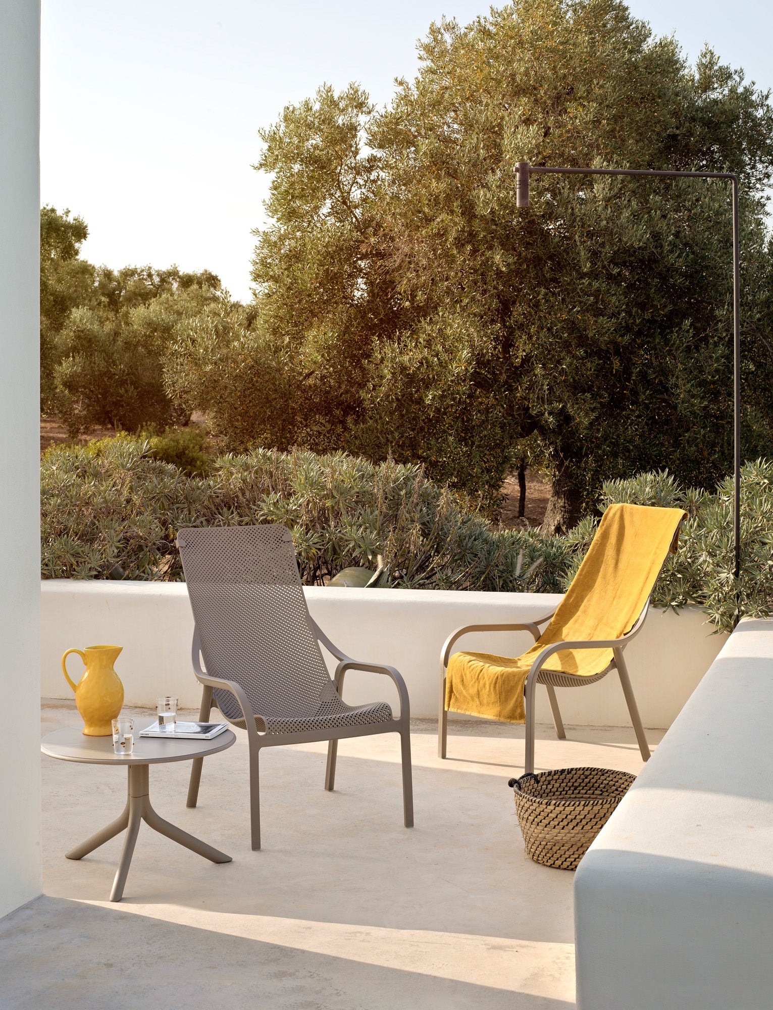 Outdoor Armchair NET in Anthracite