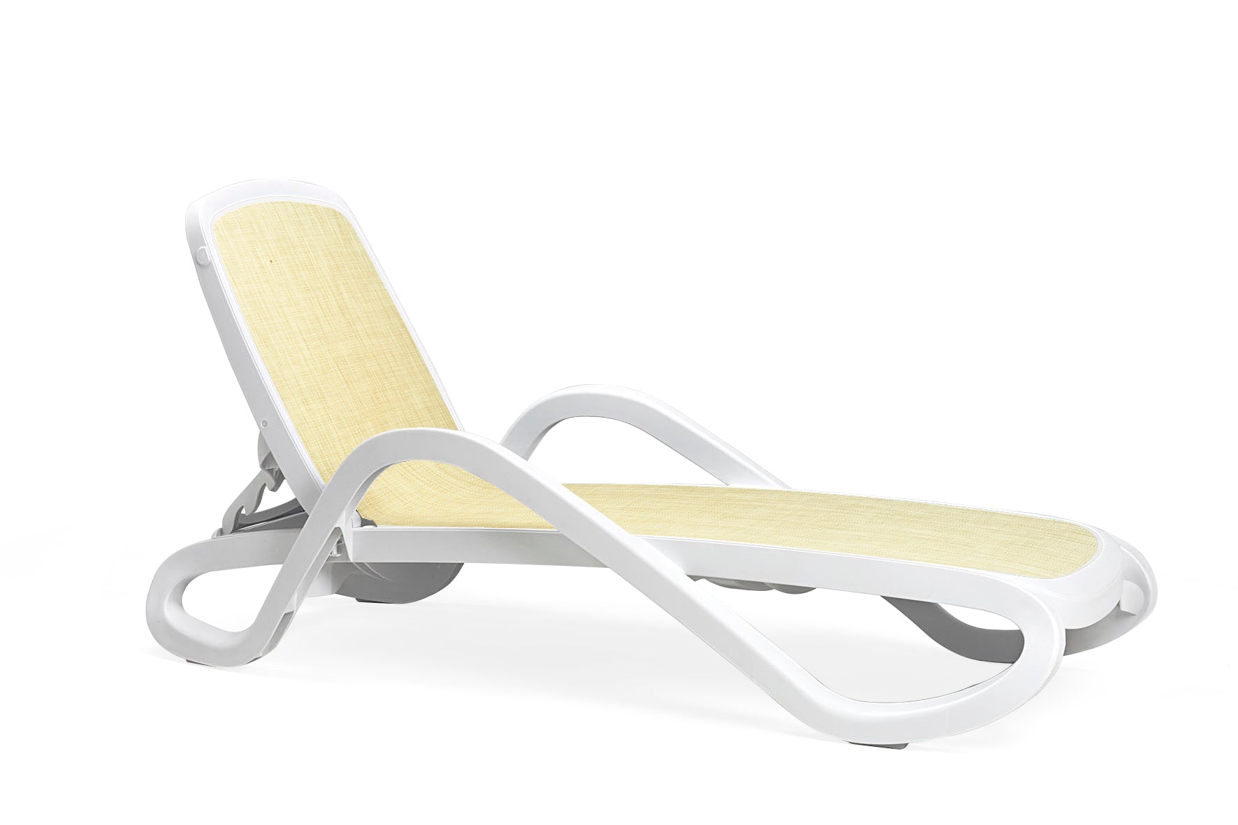 ALFA White Outdoor Lounger