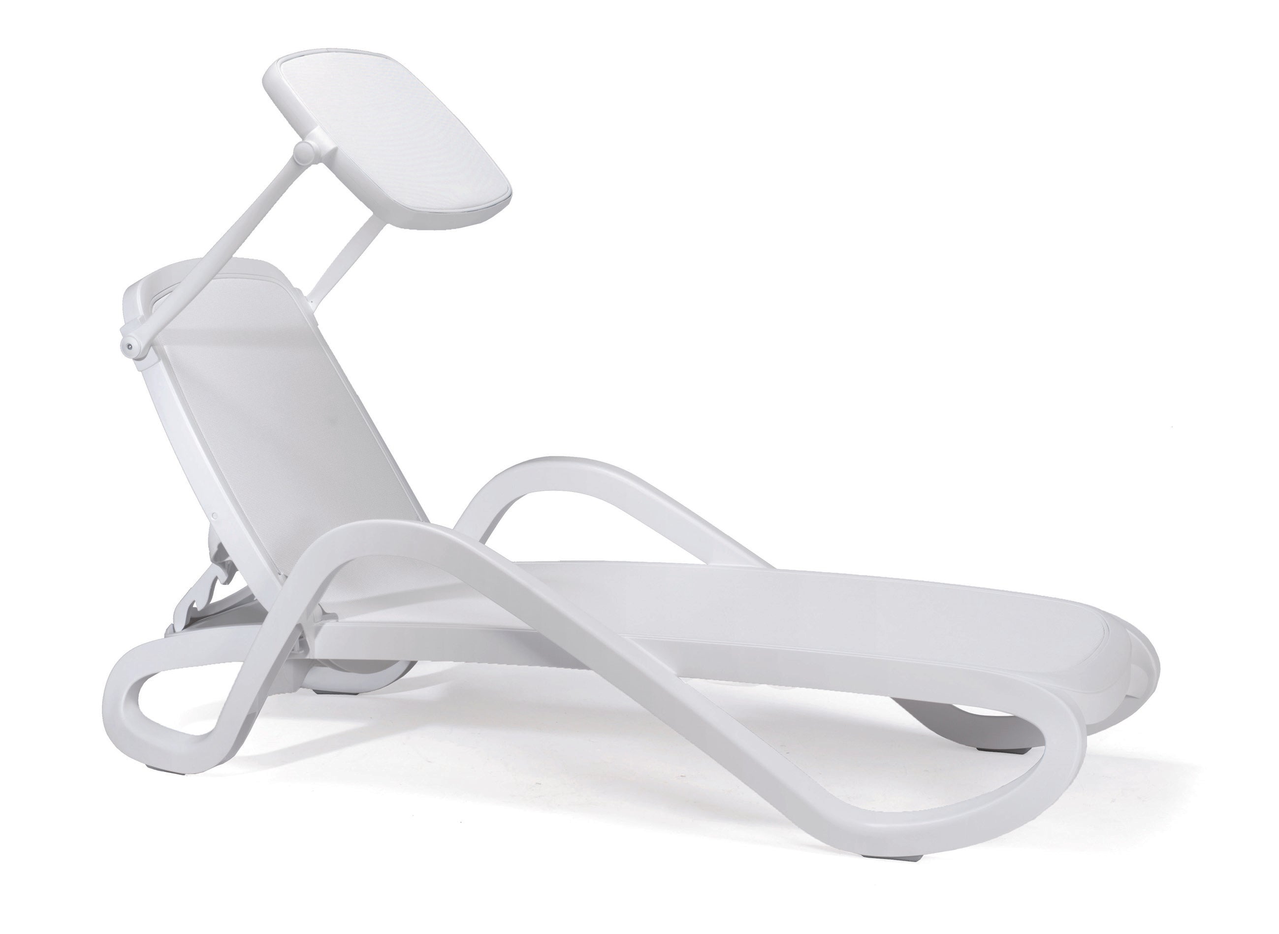 ALFA White Outdoor Lounger
