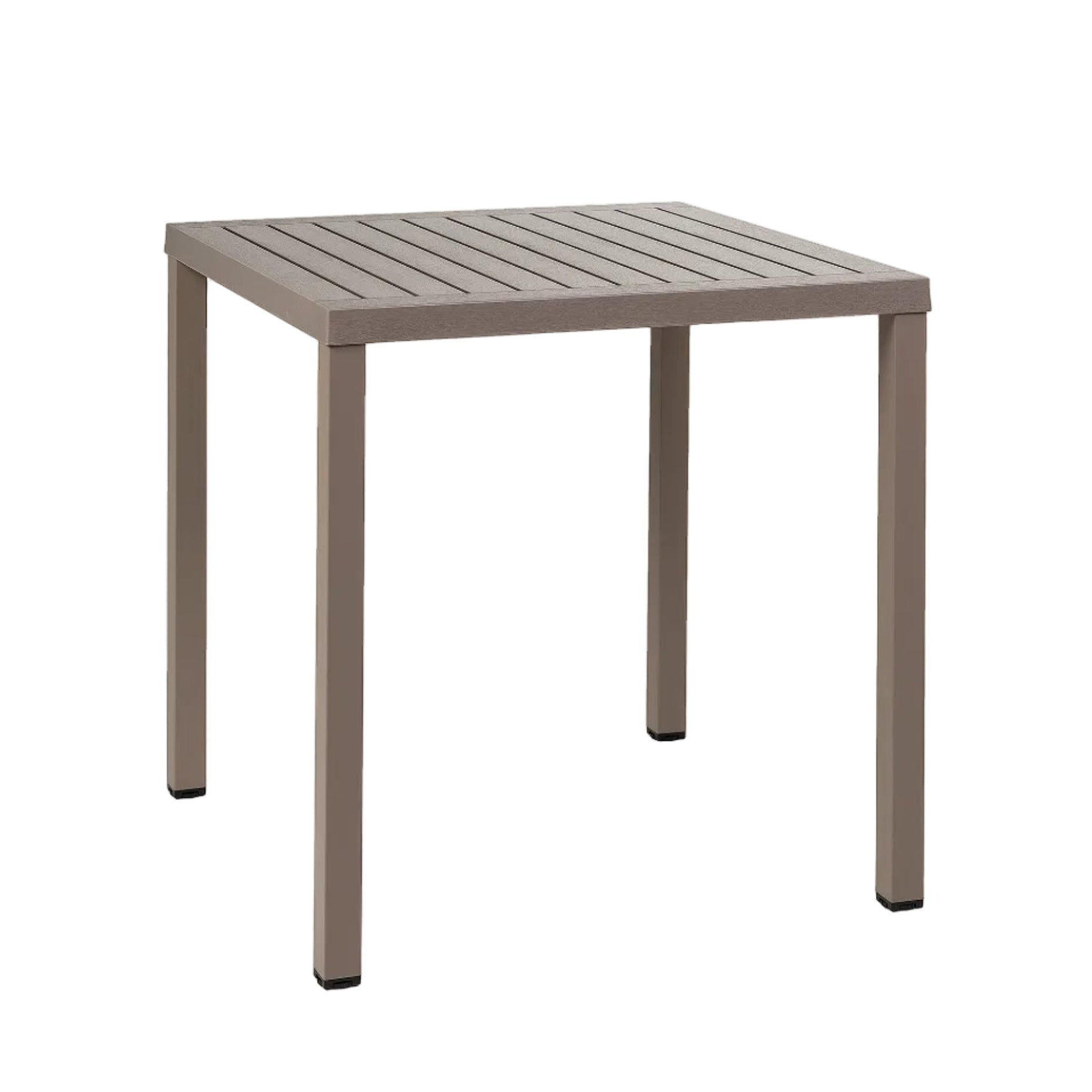 Štvorcový vonkajší stolík CUBE taupe