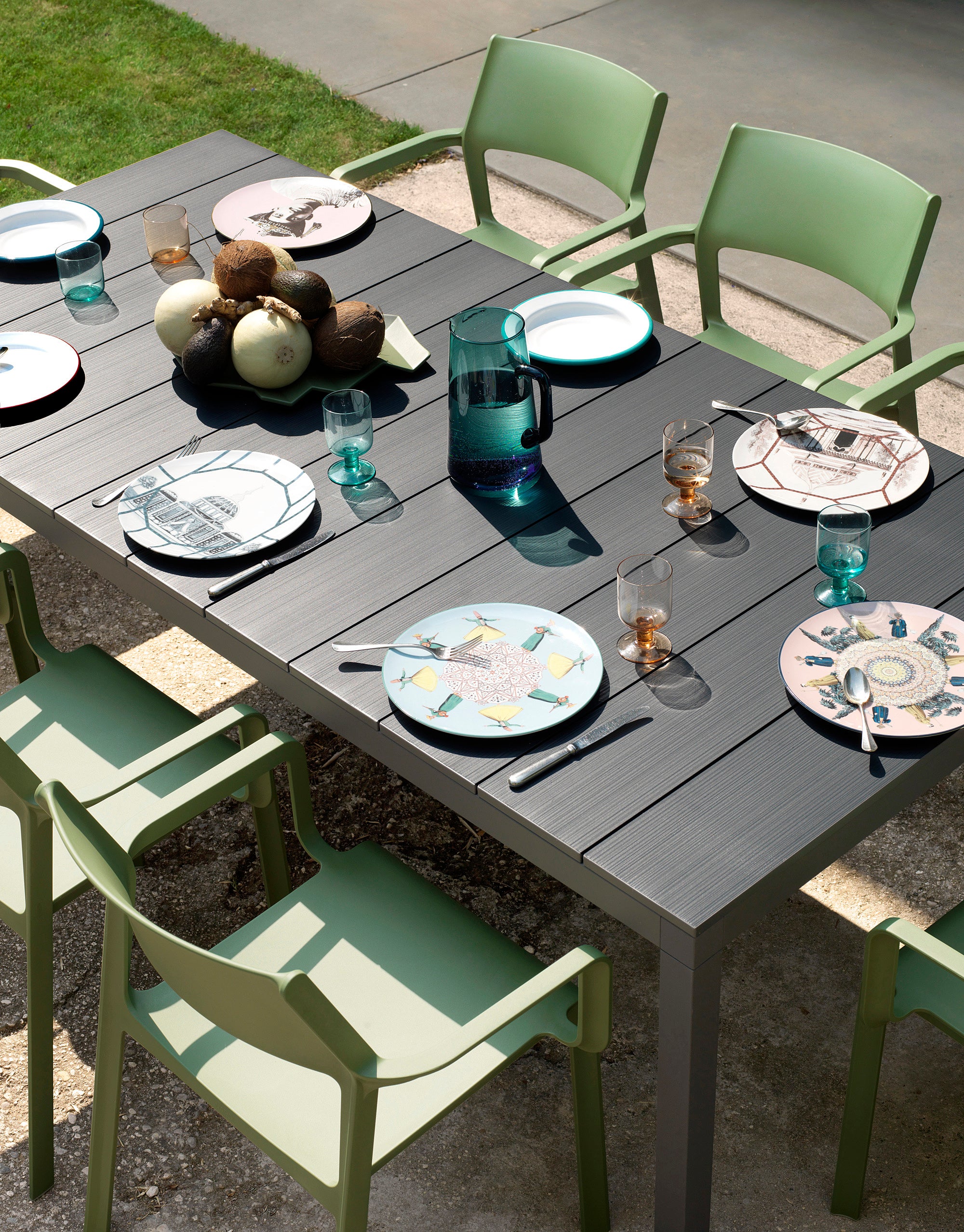 RIO Anthracite Folding Outdoor Table [Antonina ] [Amelia spr]