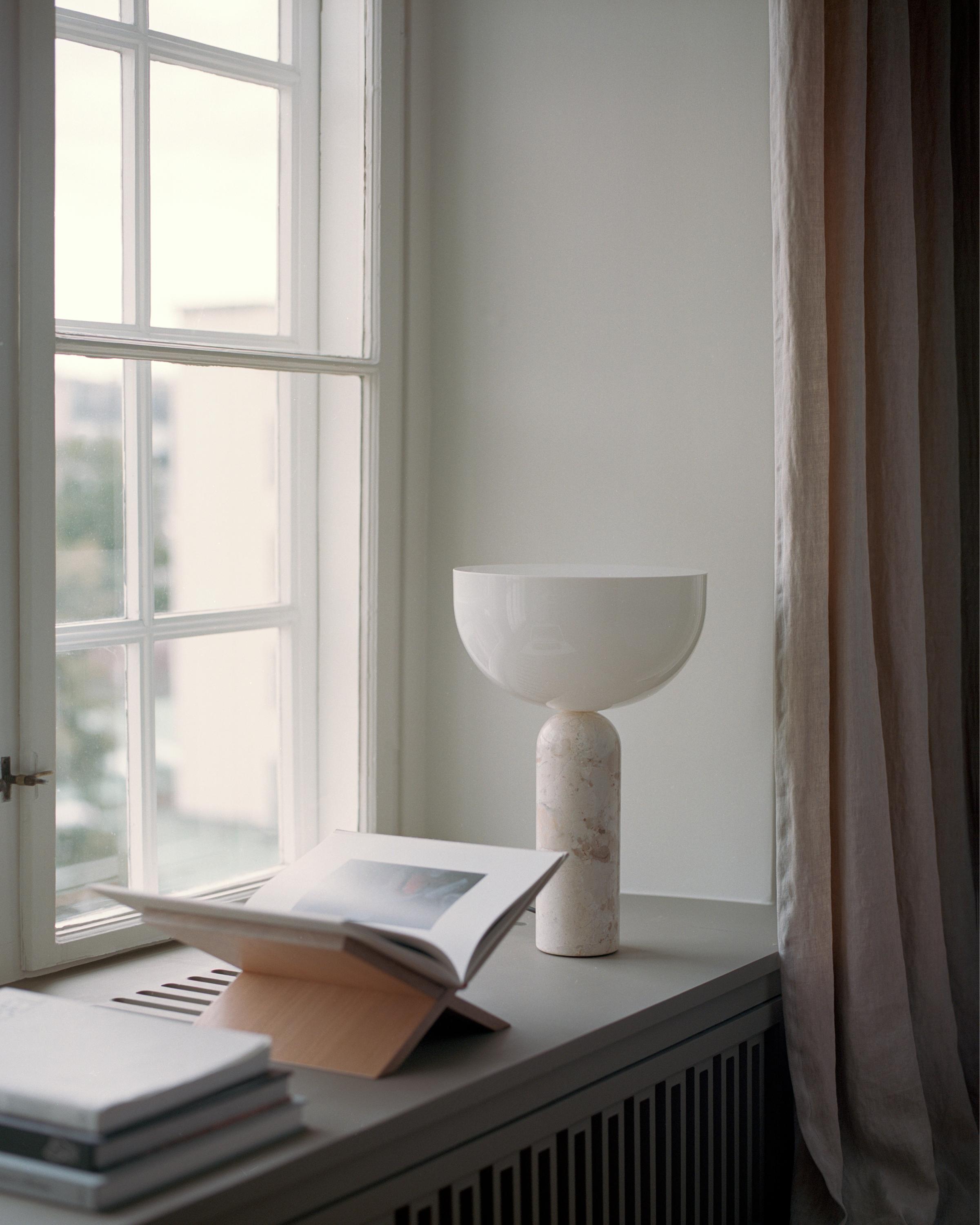 KIZU Table Lamp Cream Marble