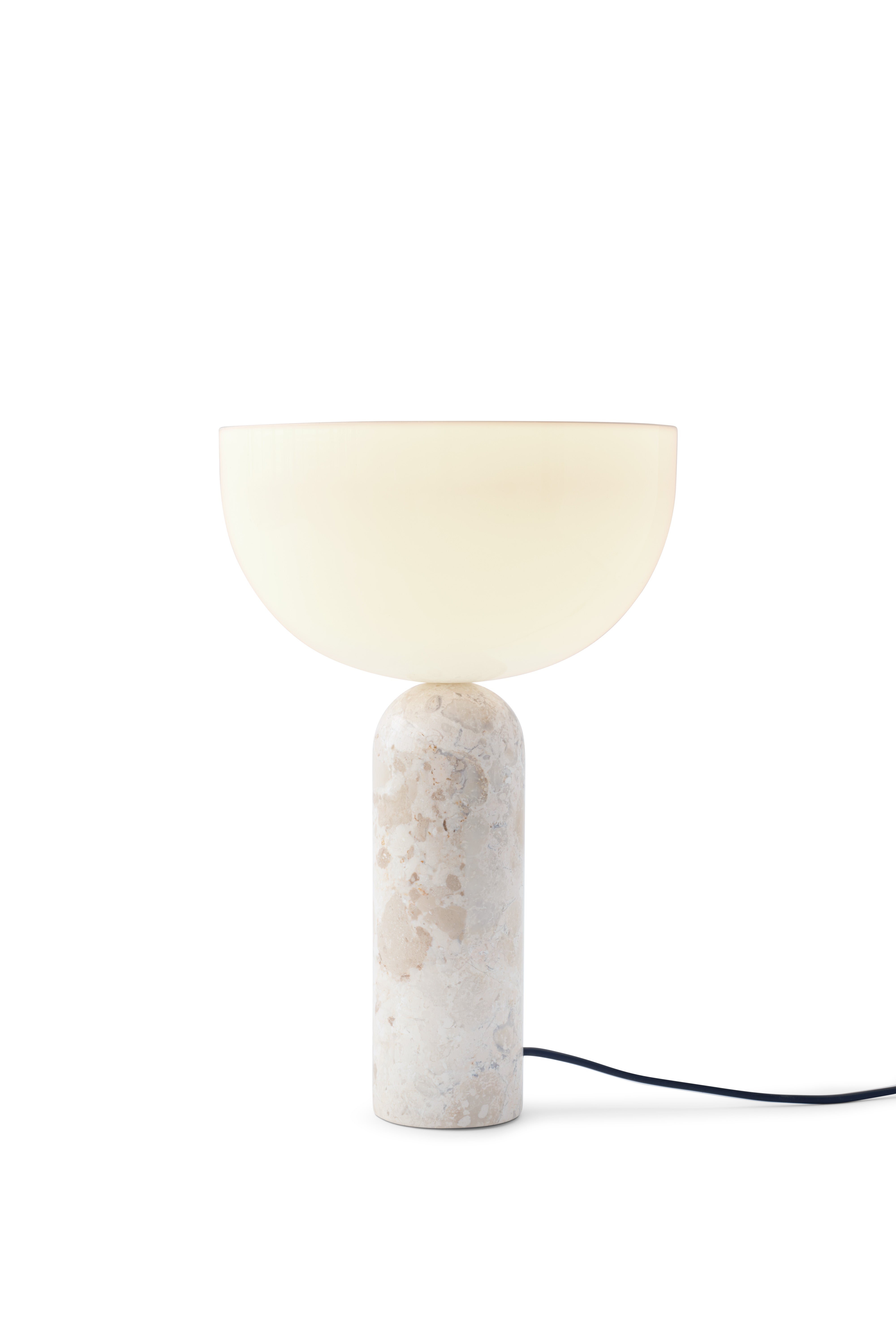 KIZU Table Lamp Cream Marble