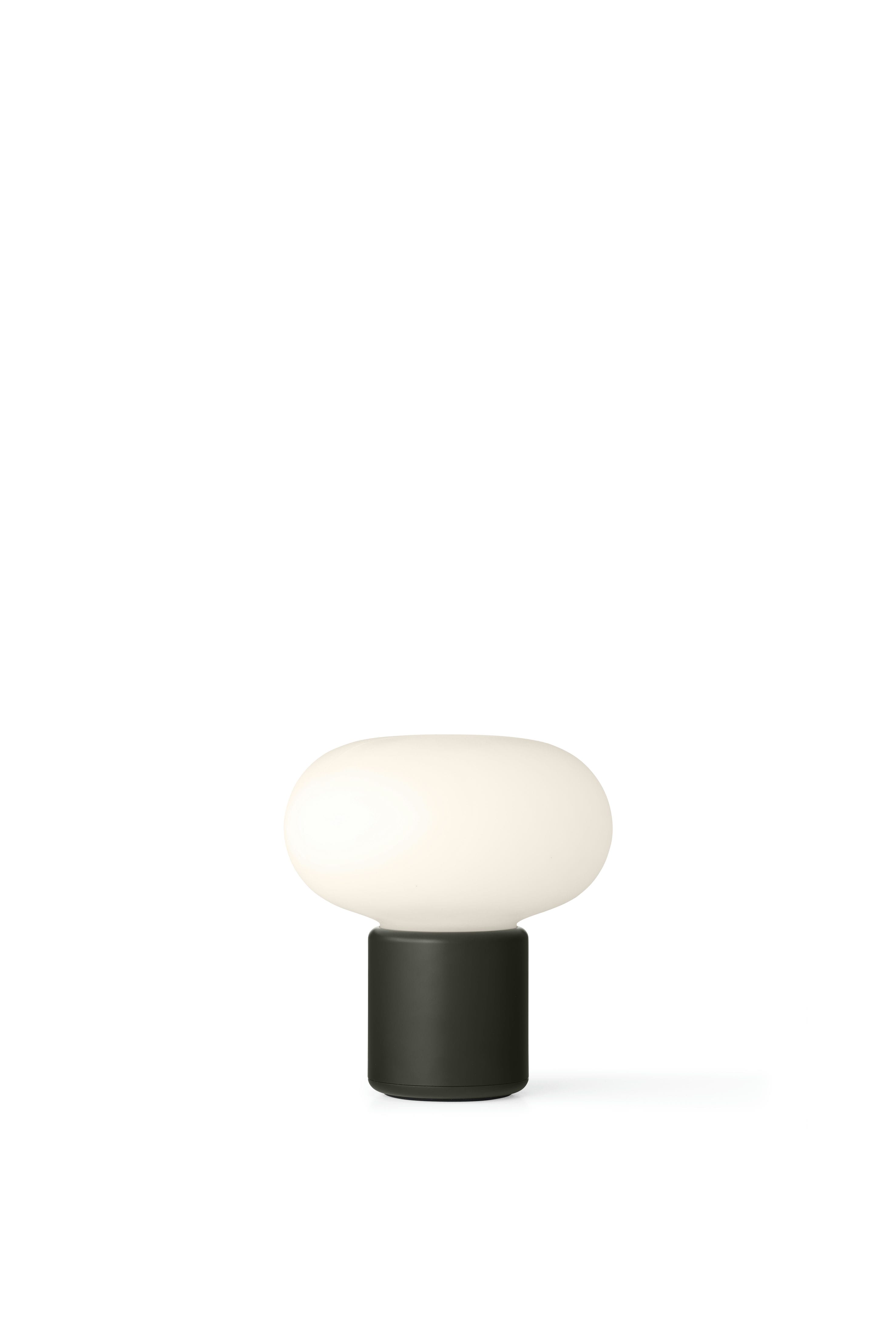 Dark-green karl-johan portable lamp