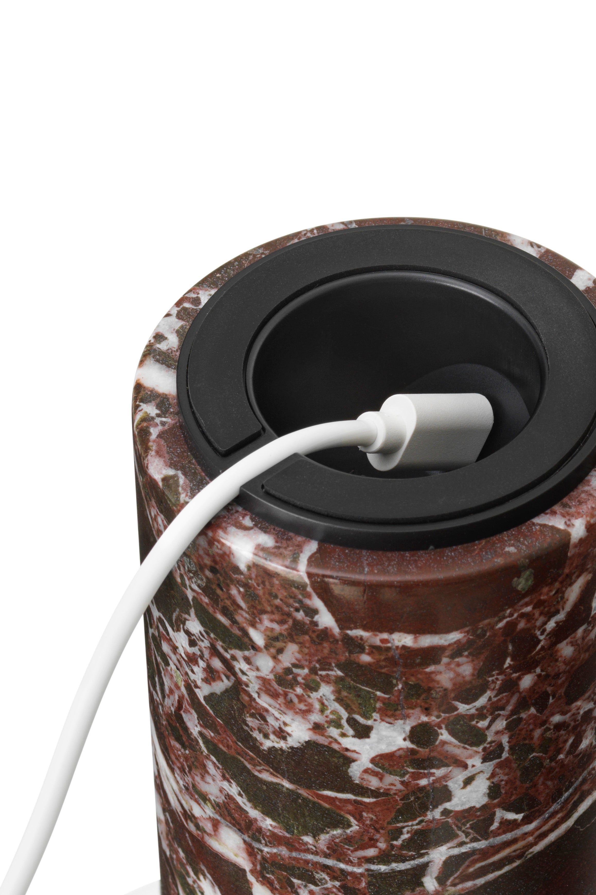 Prenosná lampa KIZU bordový mramor