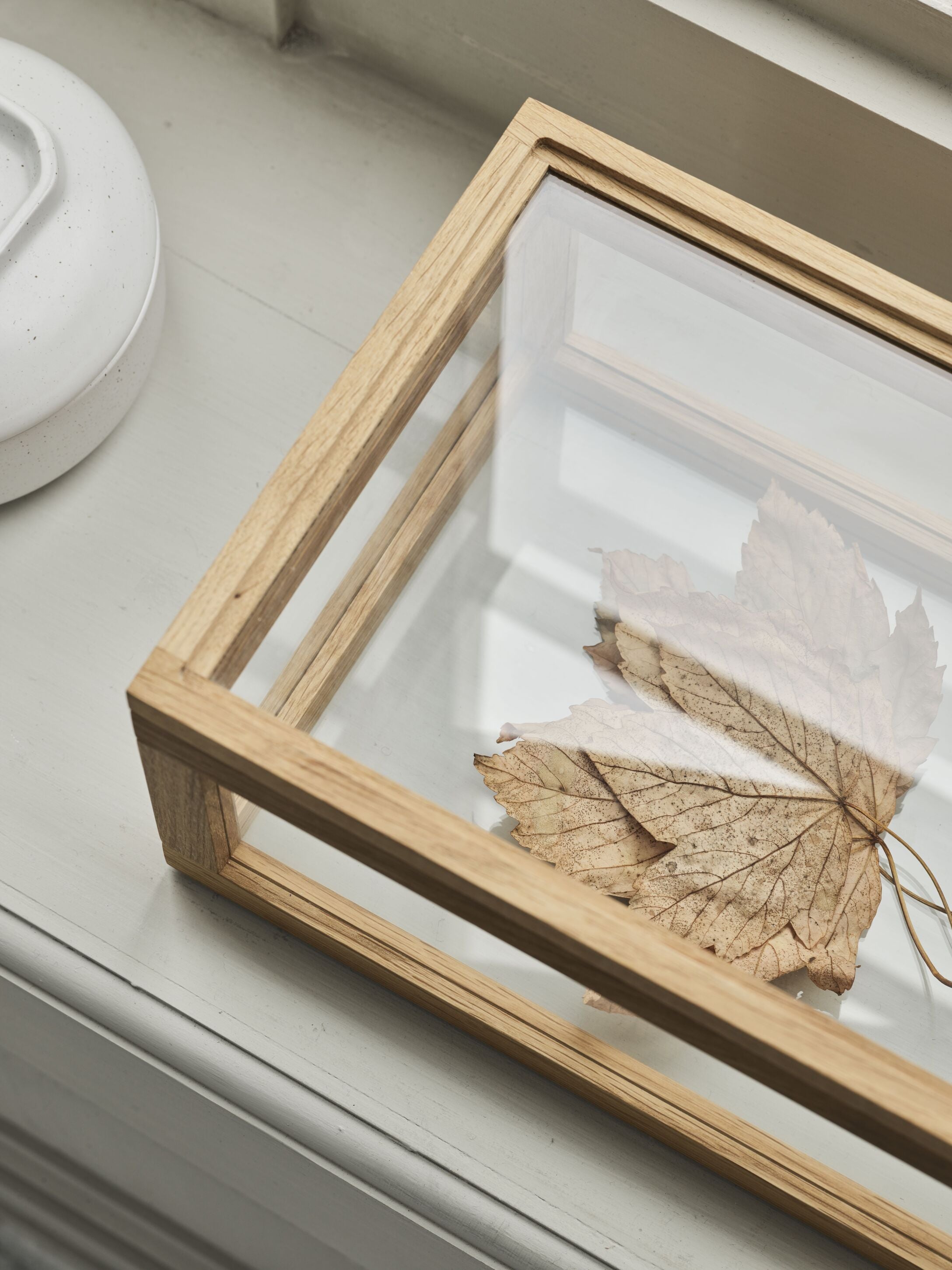 Decorative box norie oak wood