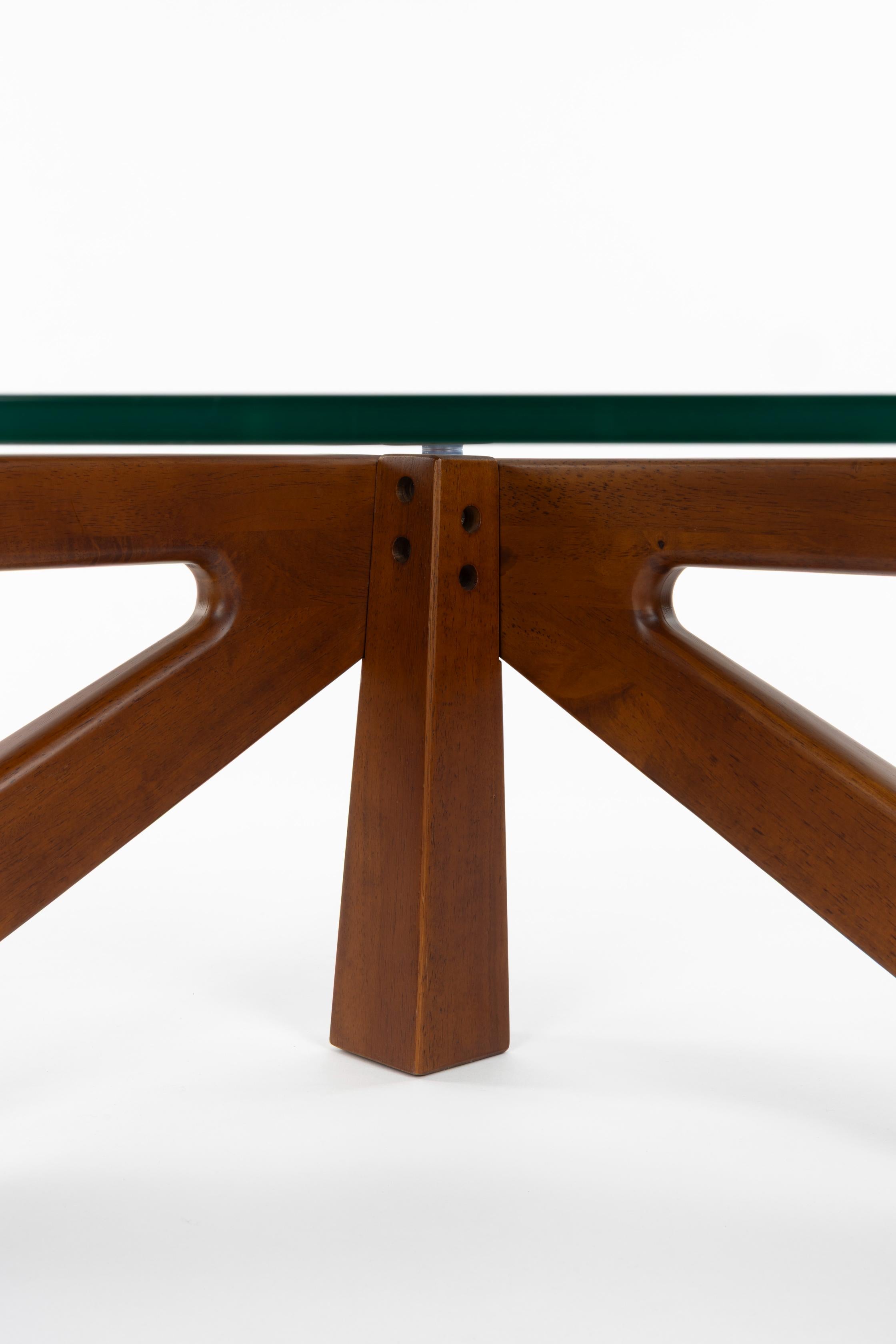 Stolik kawowy NORWIN drewno kauczukowe