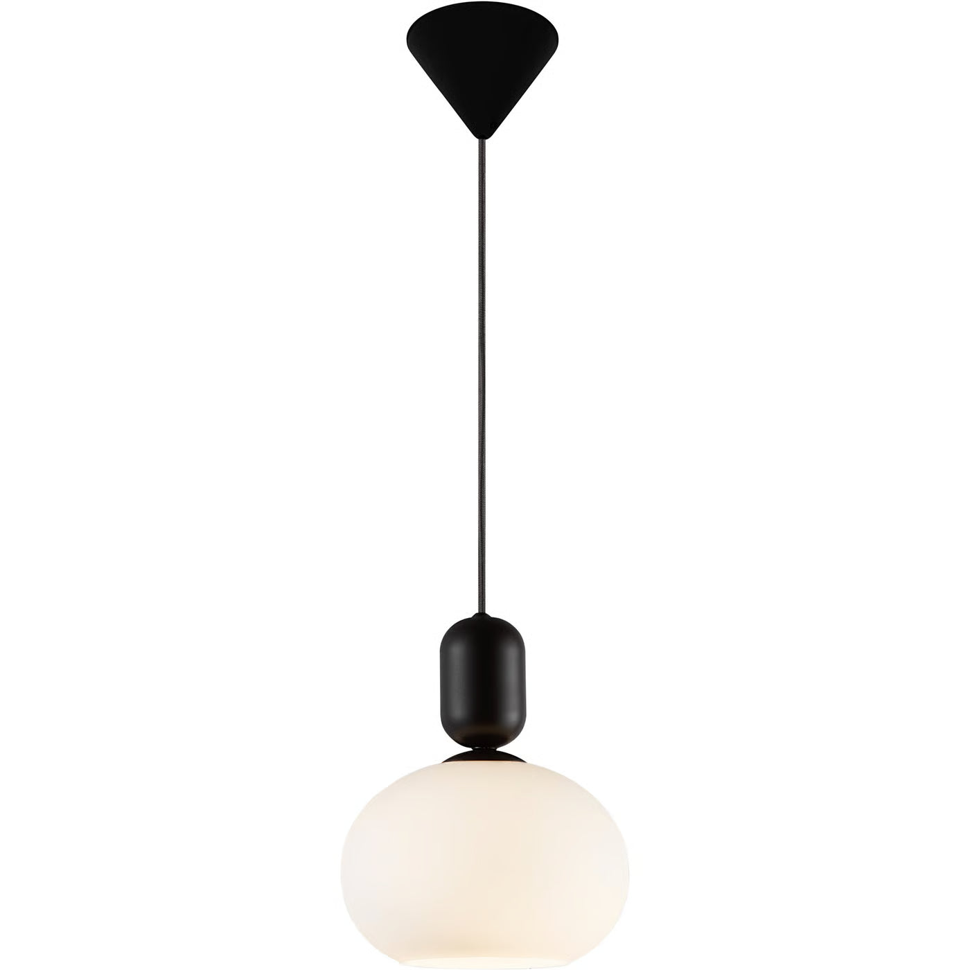 Závesná lampa NOTTI OVAL čierna