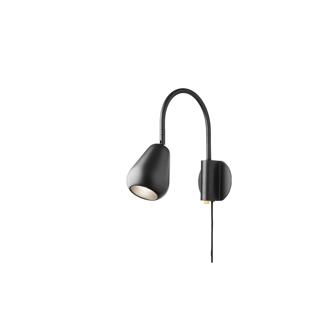 Nastaviteľná nástenná lampa ANOLI čierna