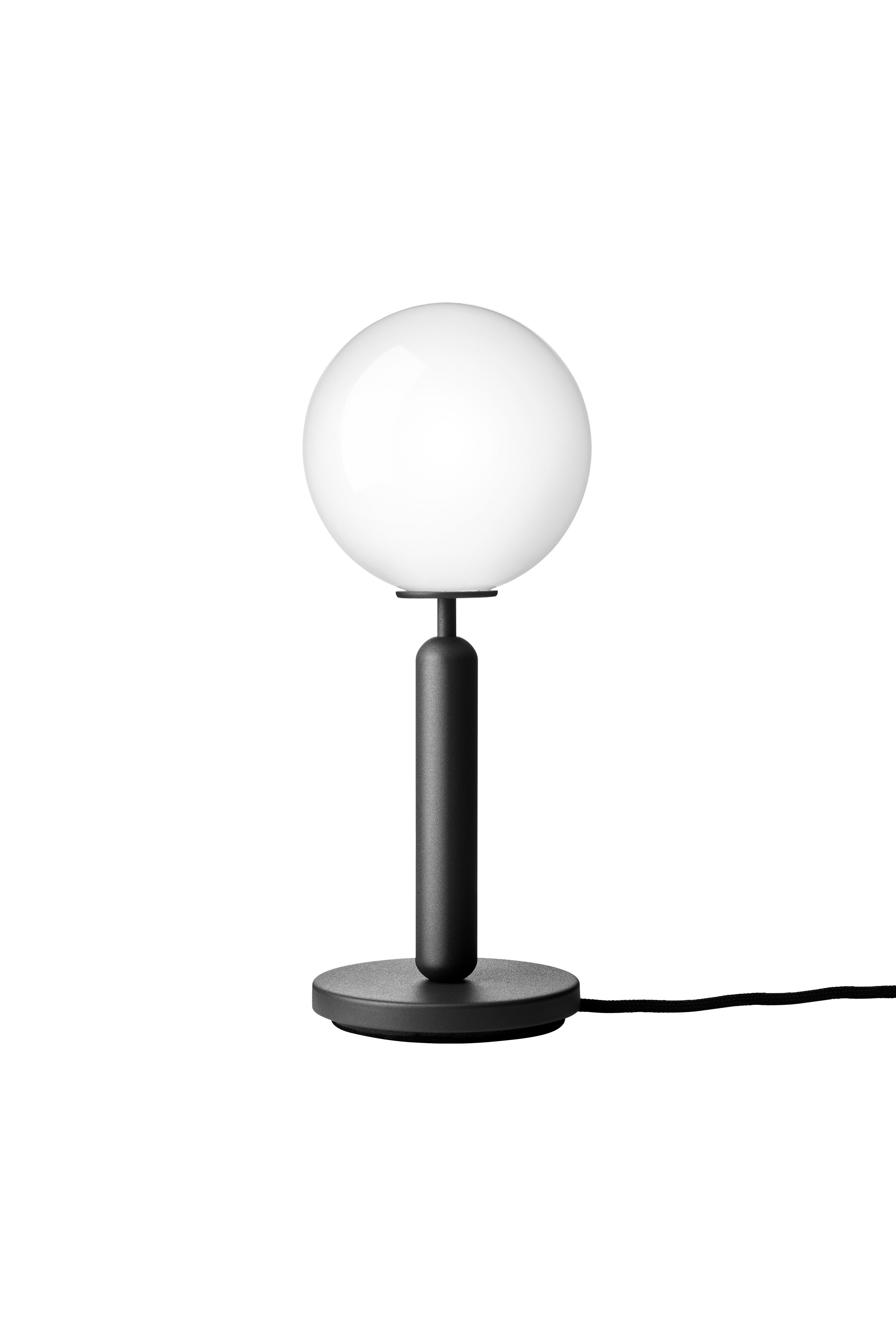 Stolná lampa MIIRA grafitová s opálovým sklom