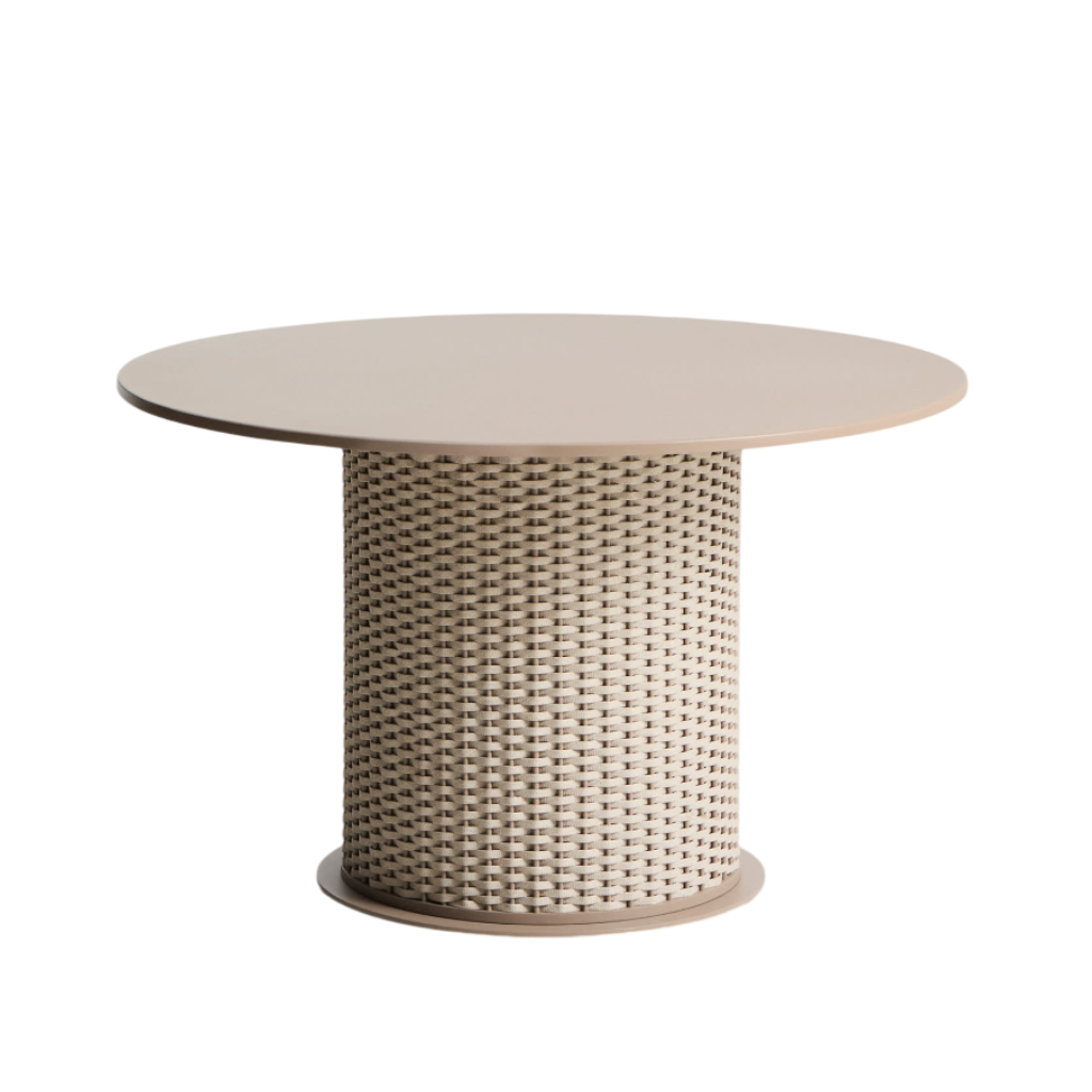 SEDALIS taupe round garden table