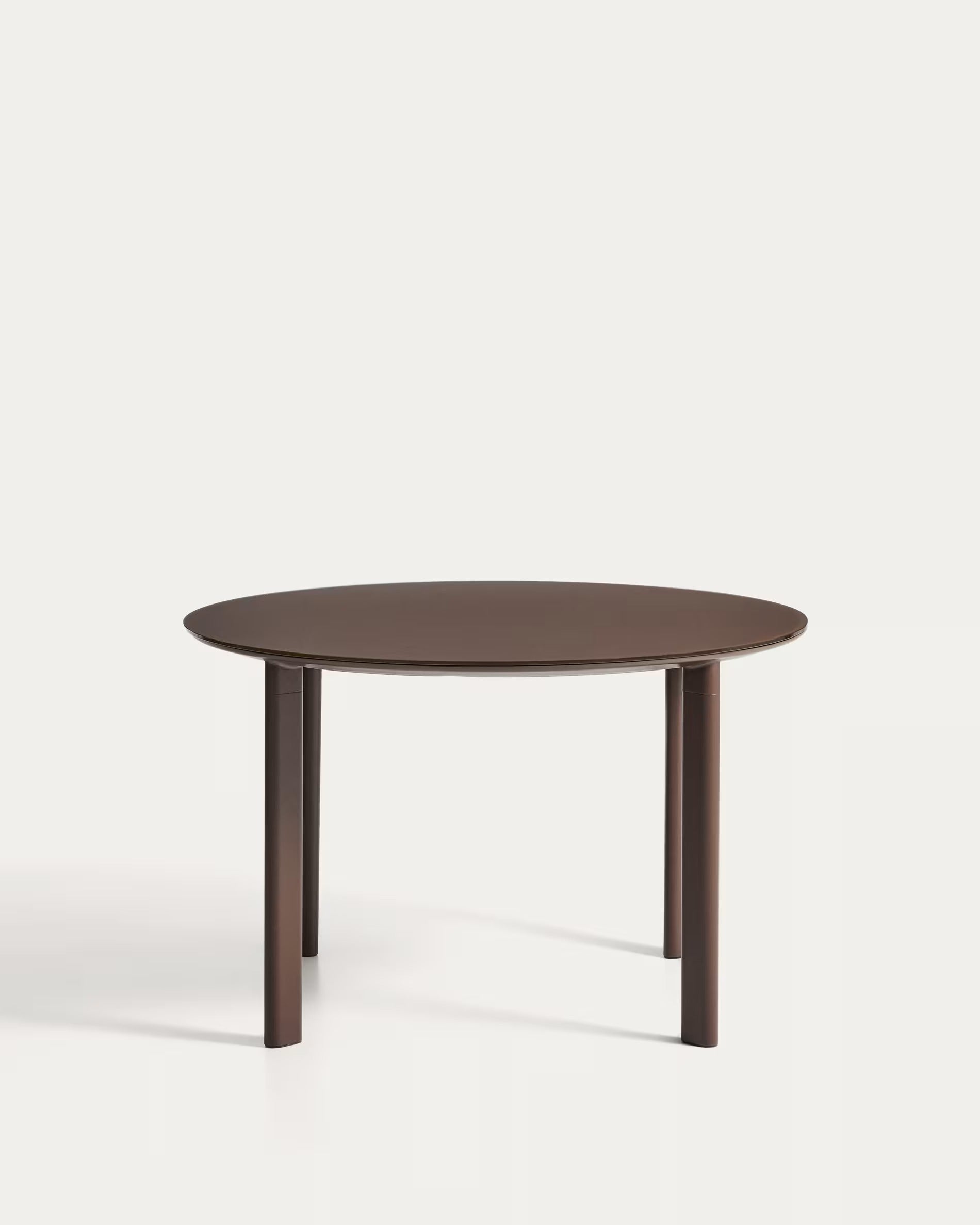 Brown ERICE Round Garden Table