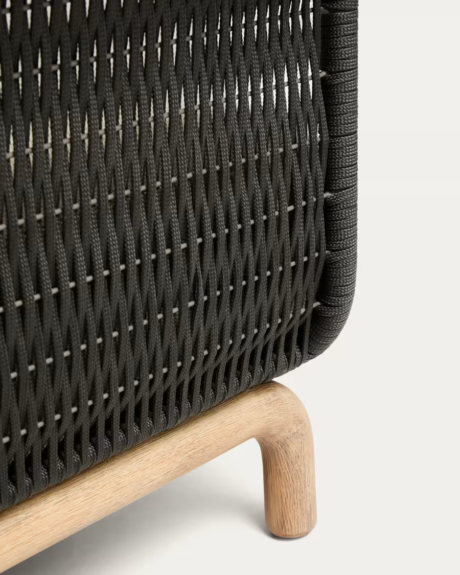 Dvojmiestna záhradná pohovka ALIPA béžová s čiernou