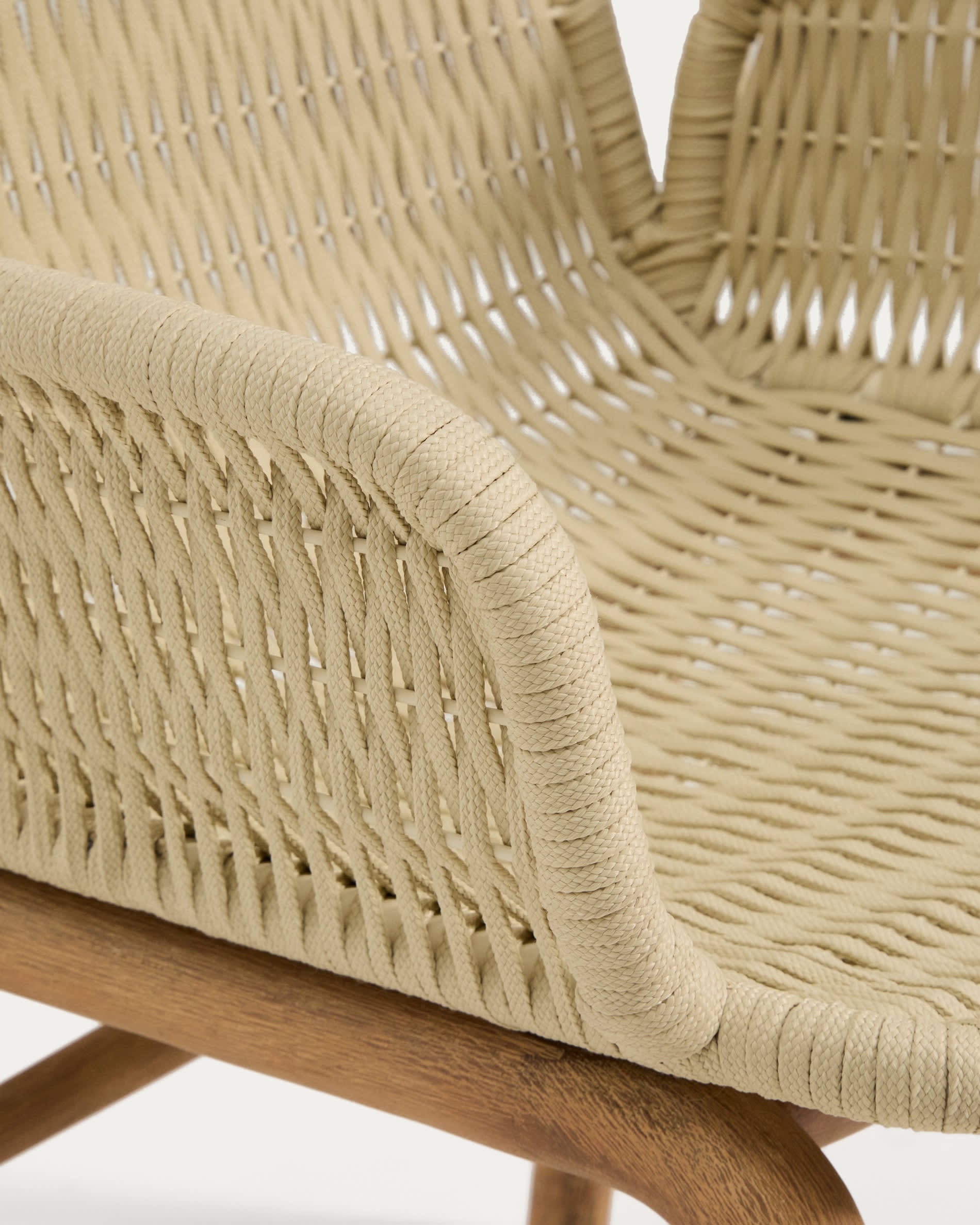 Záhradná stolička s opierkami ALIPA ecru