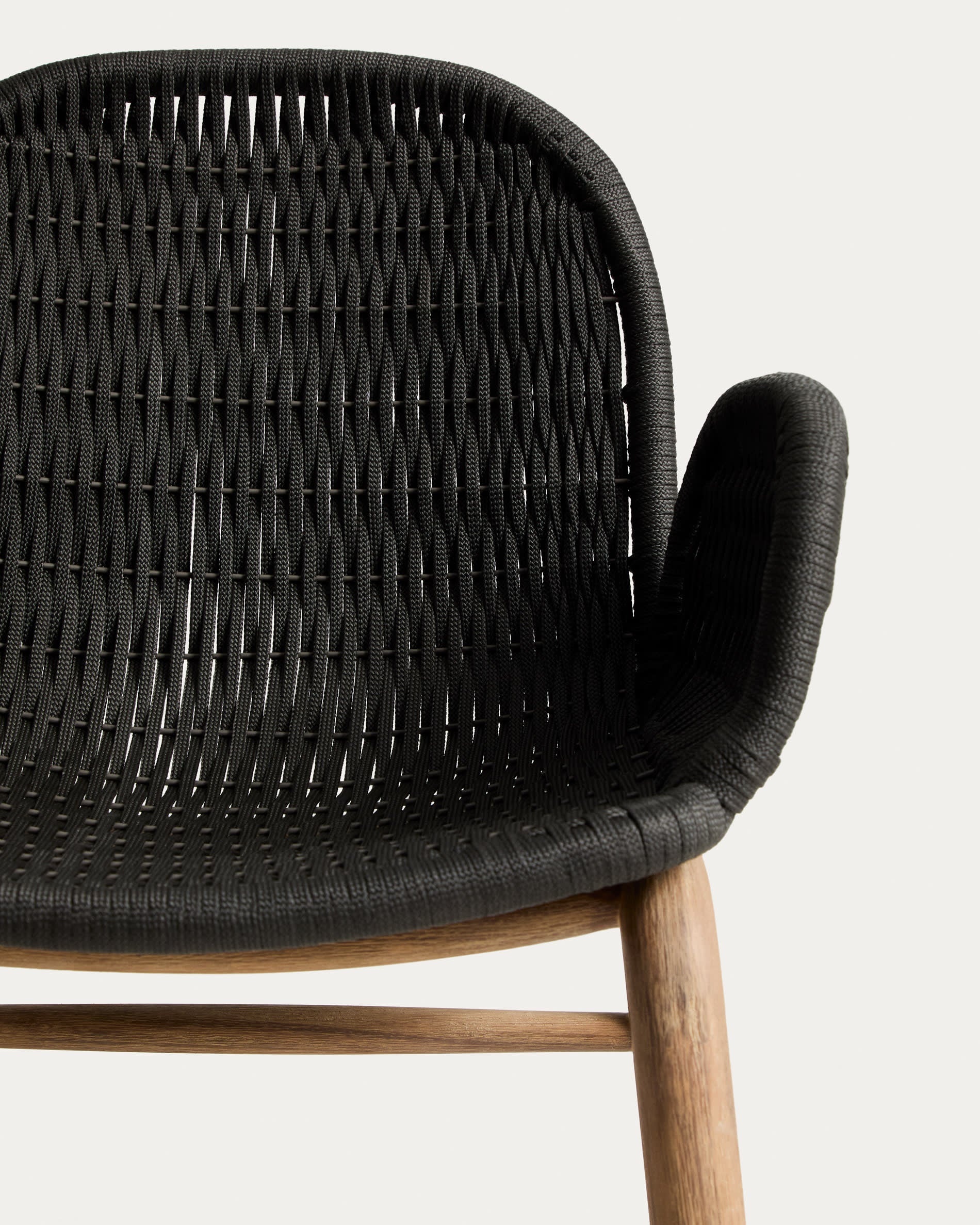 Záhradná stolička s opierkami ALIPA tmavosivá