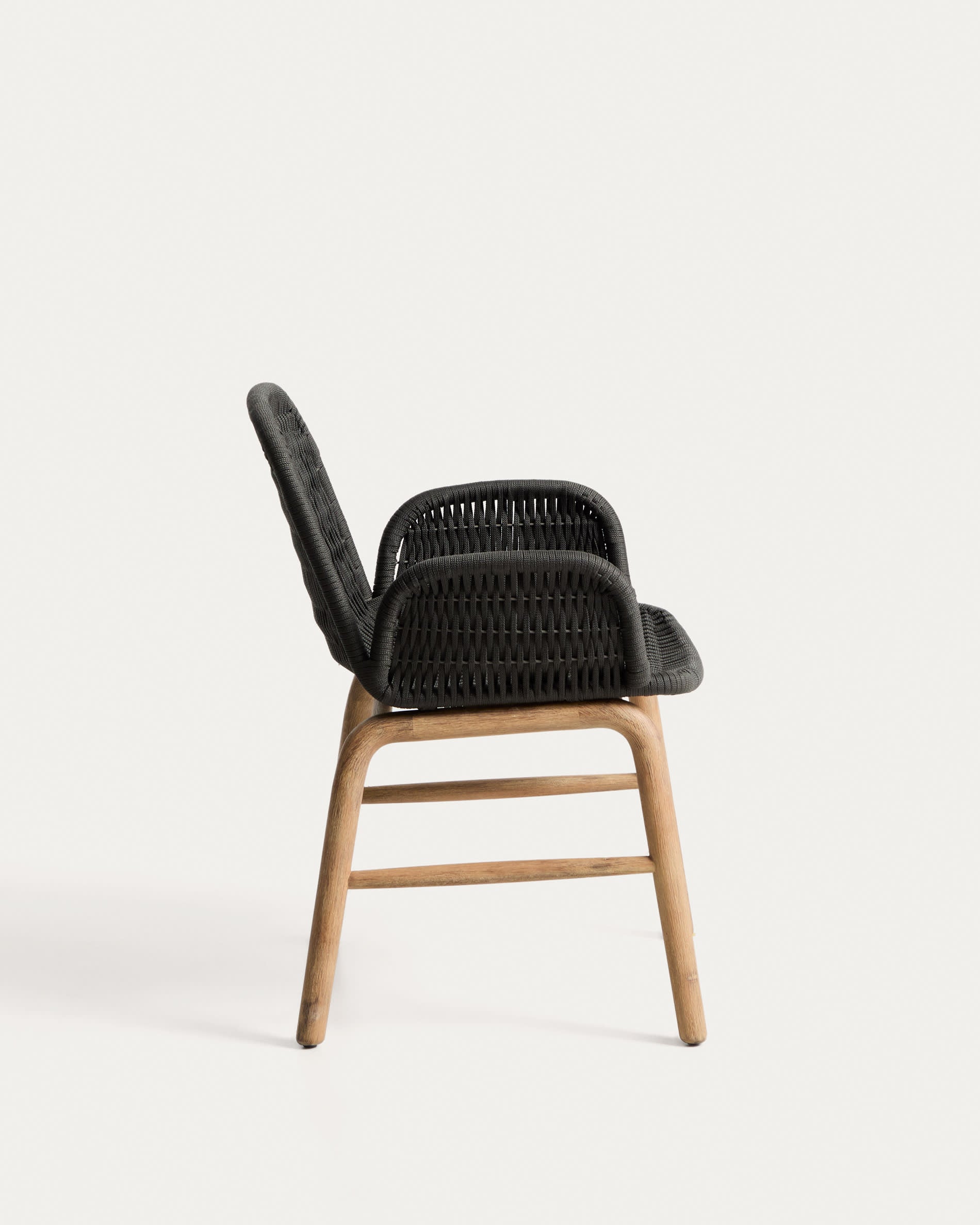 Záhradná stolička s opierkami ALIPA tmavosivá