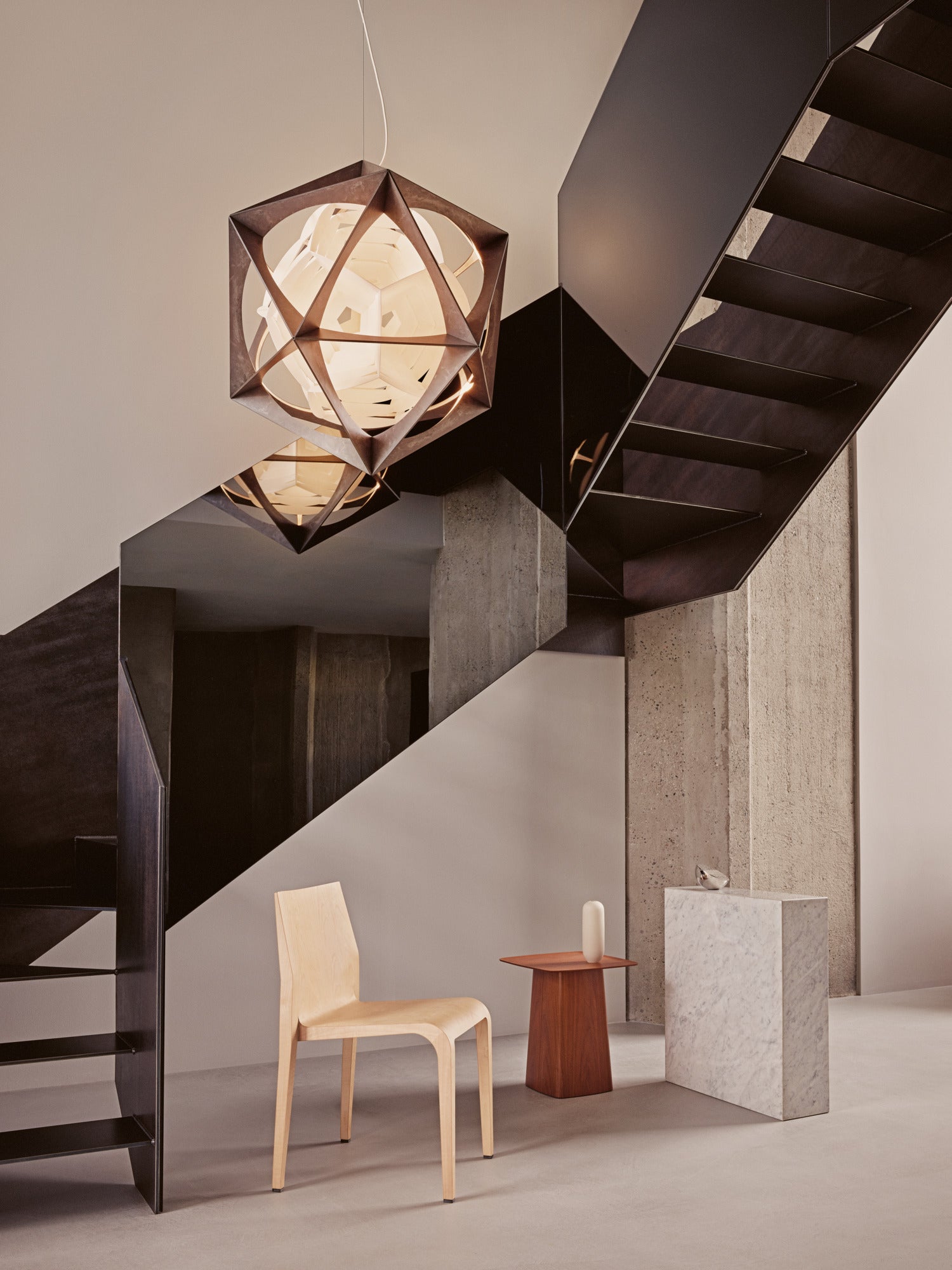 Závesná lampa OE QUASI tmavé hliníkové