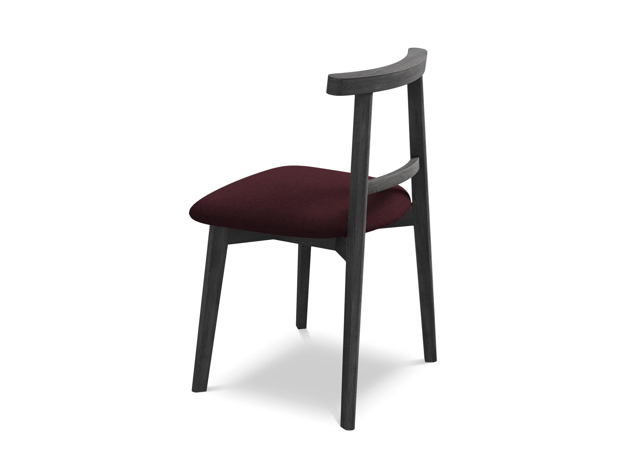 OHELO Chair in Burgundy with Black Beech Base