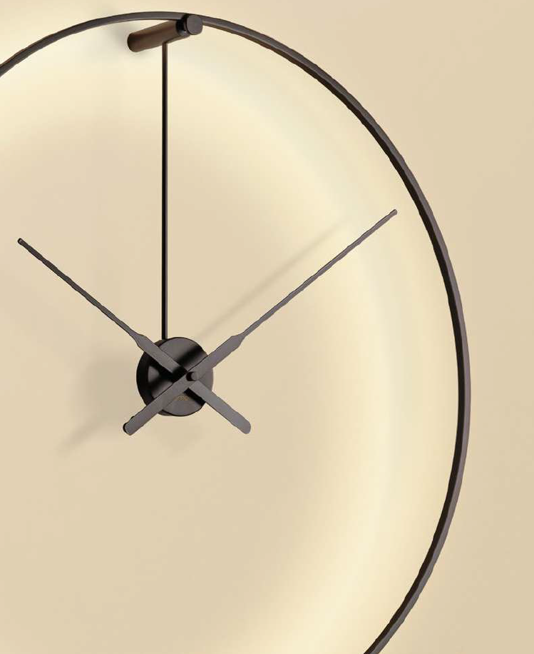 Illuminated Wall Clock OMBRA Black