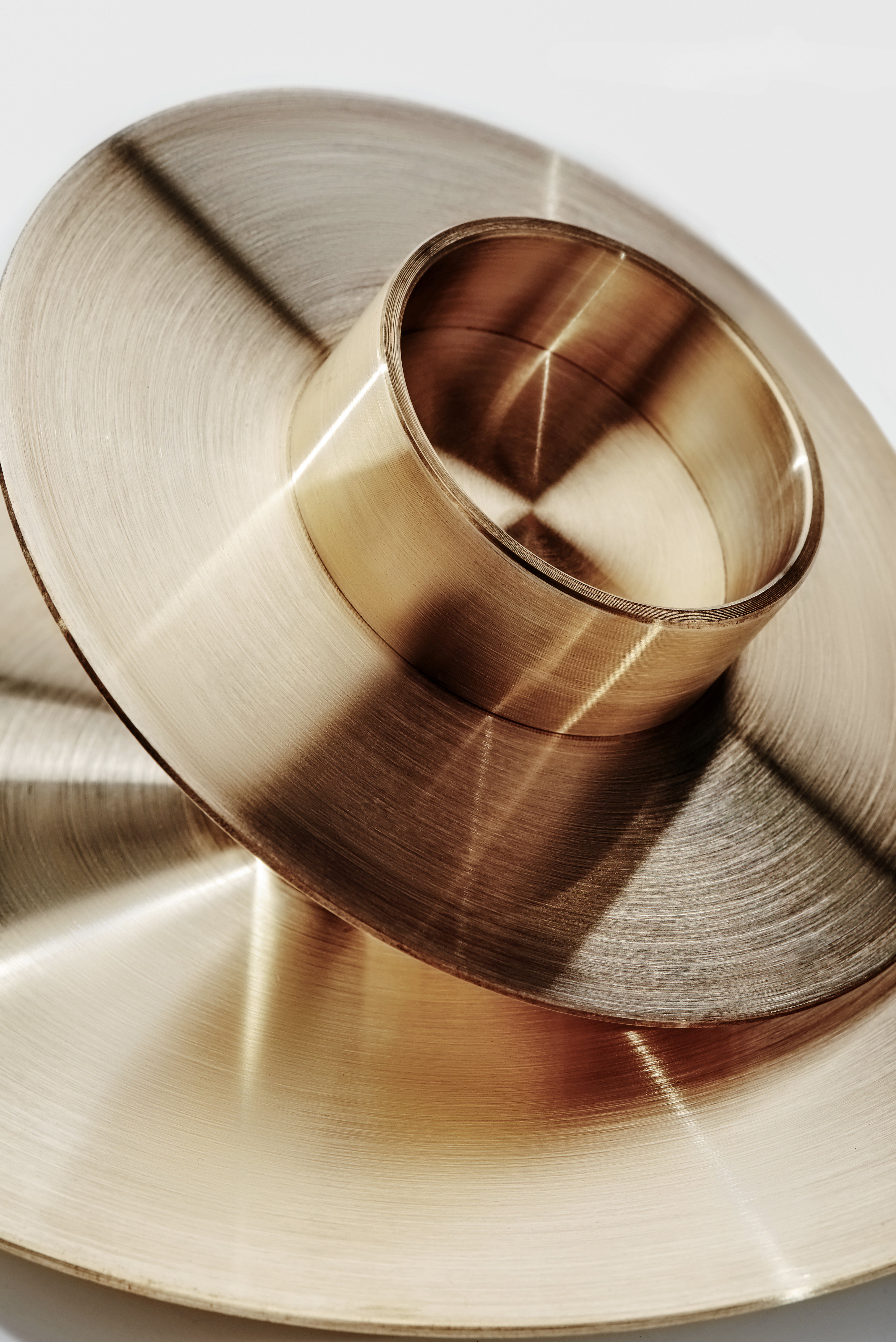 ORB Brass Candle Holder Set