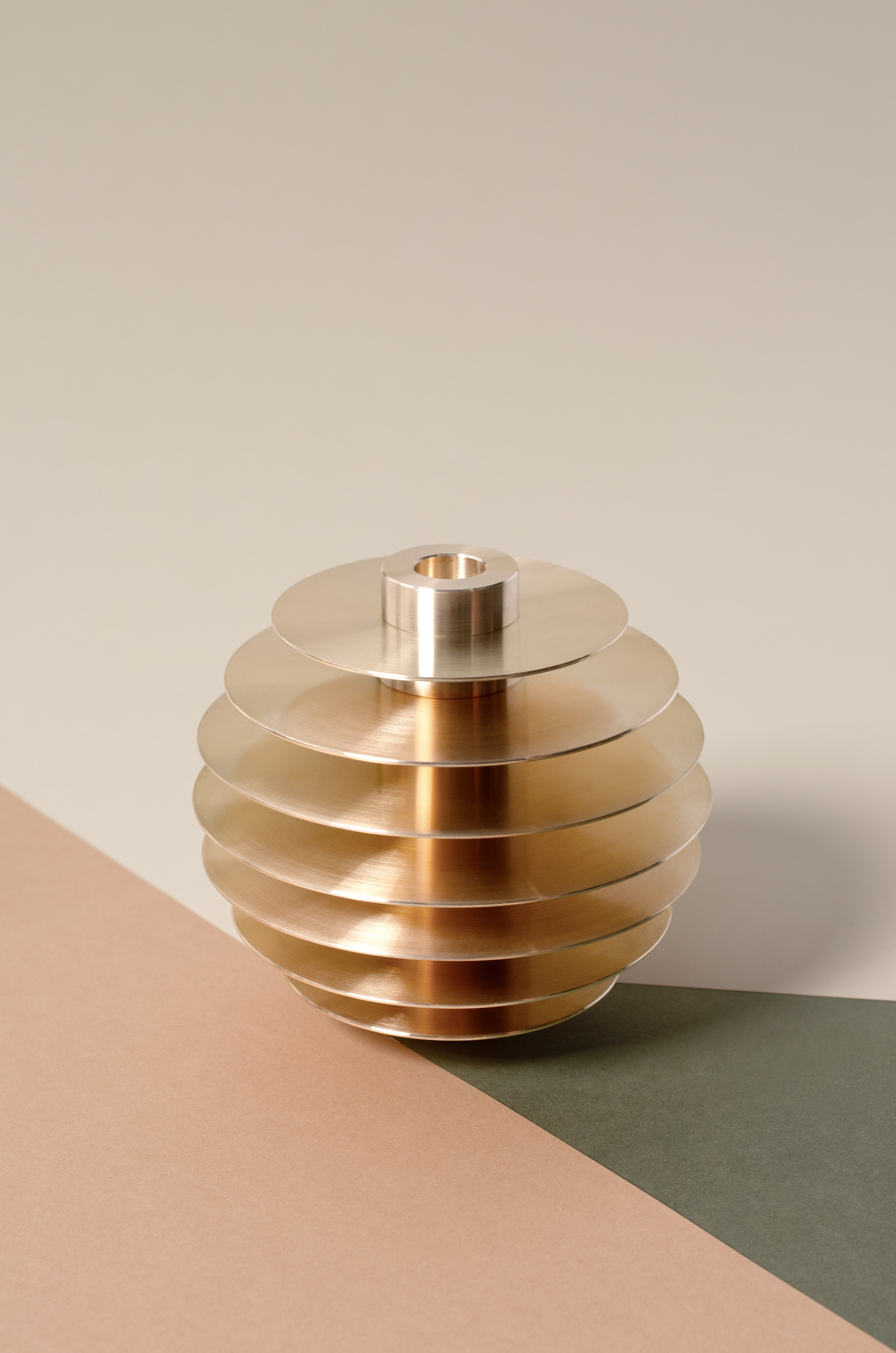 ORB Brass Candle Holder Set