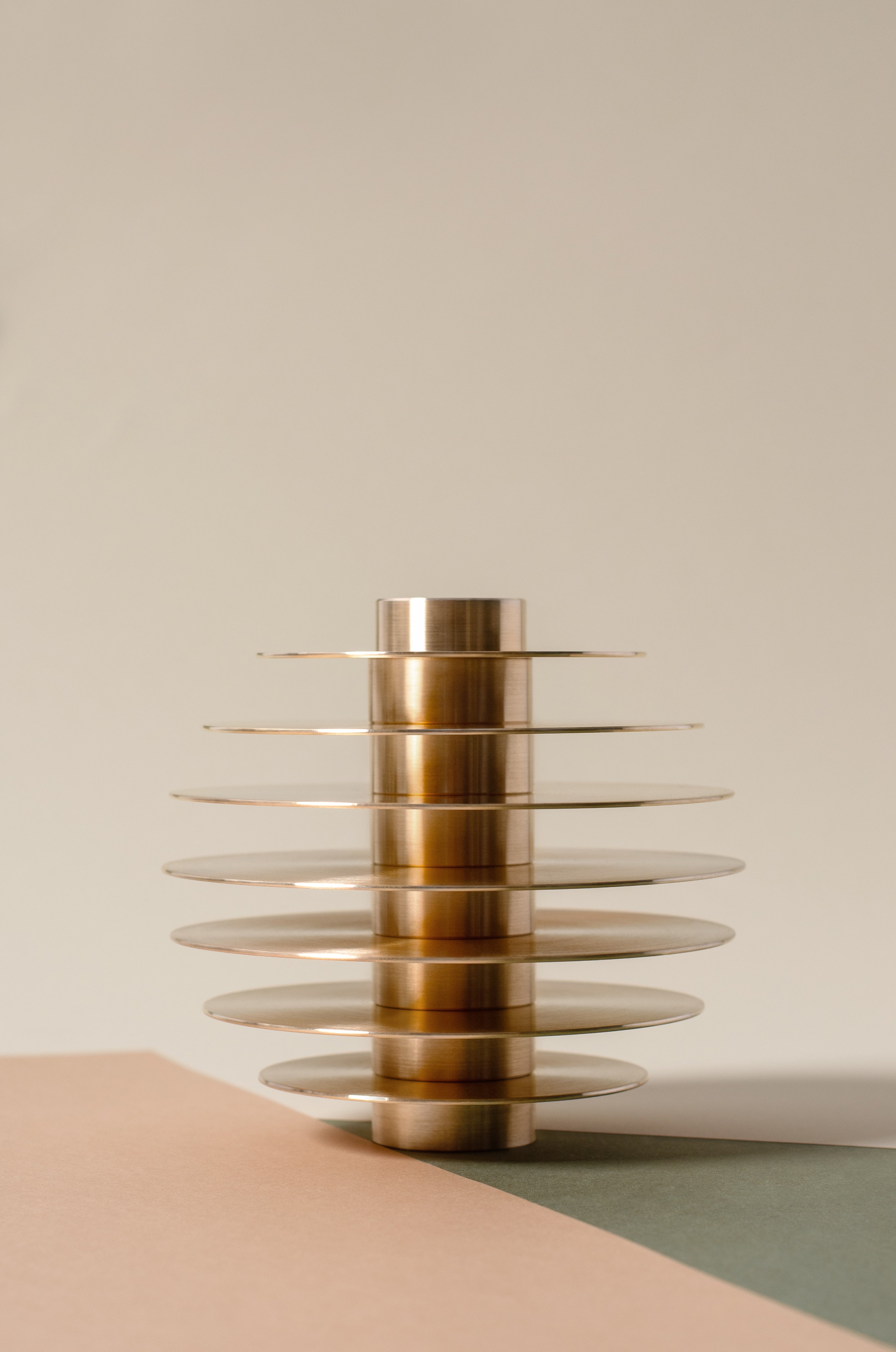 ORB Brass Candle Holder Set