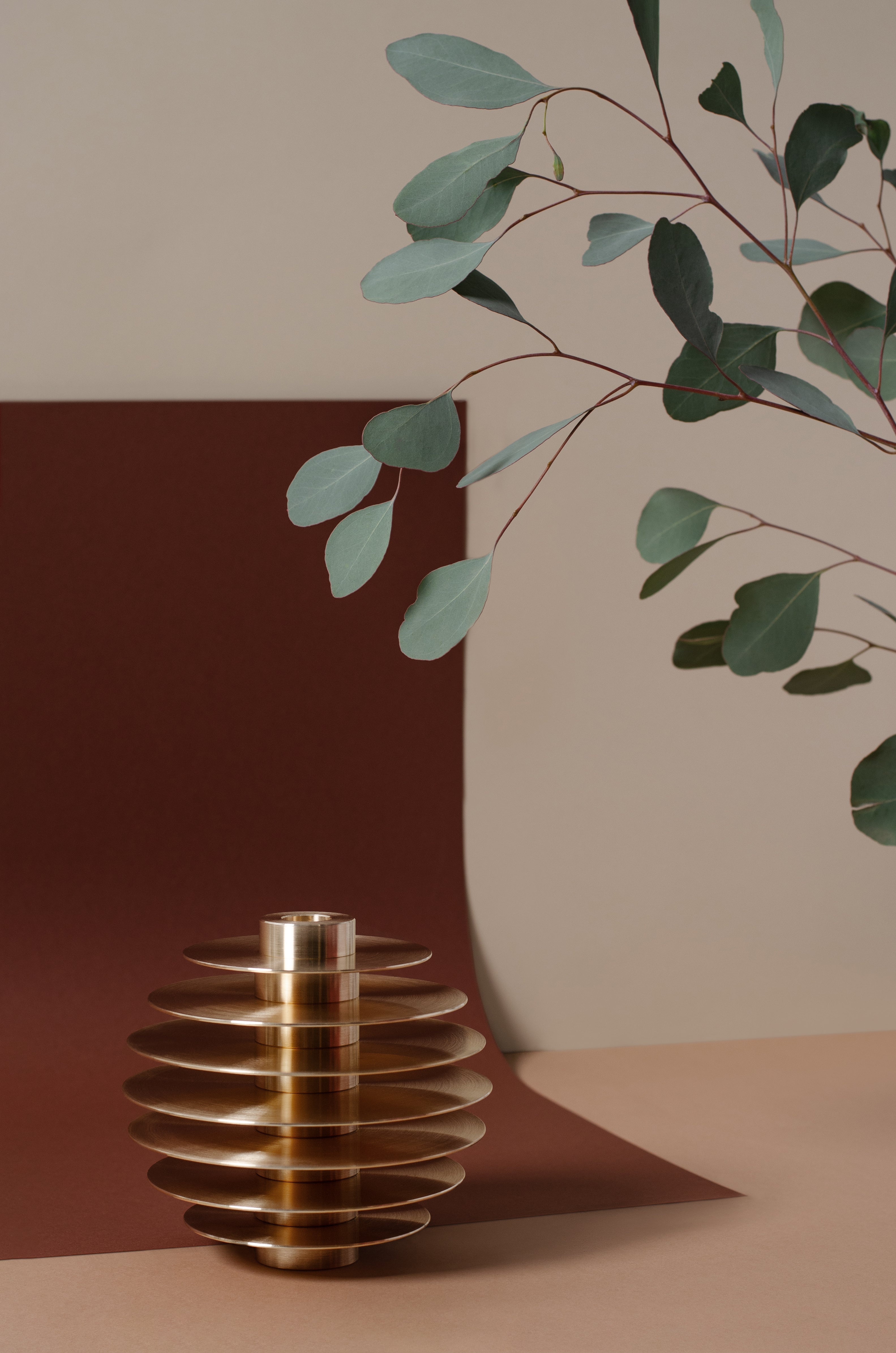 ORB Brass Candle Holder Set