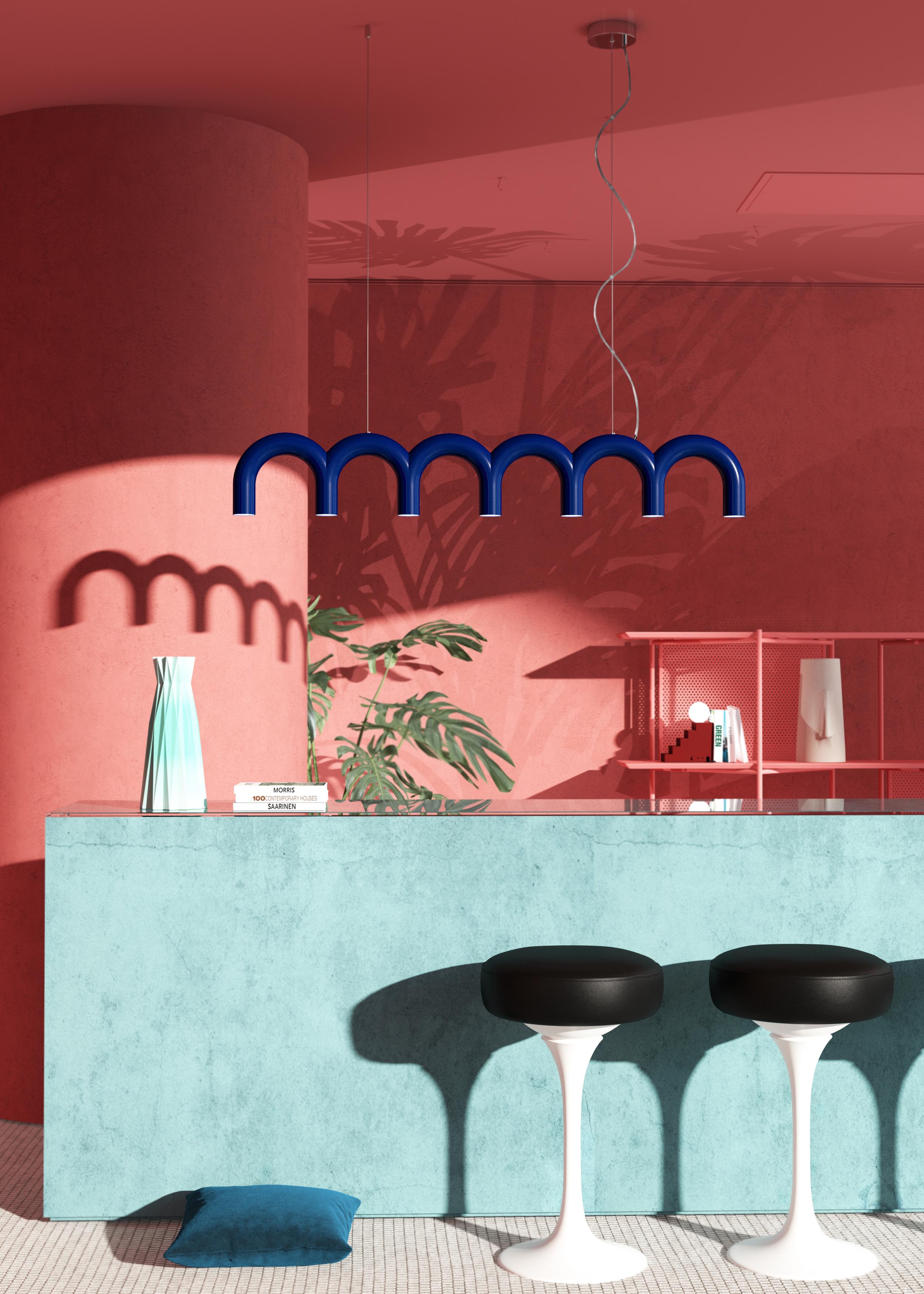 ARCH STRAIGHT pendant lamp blue